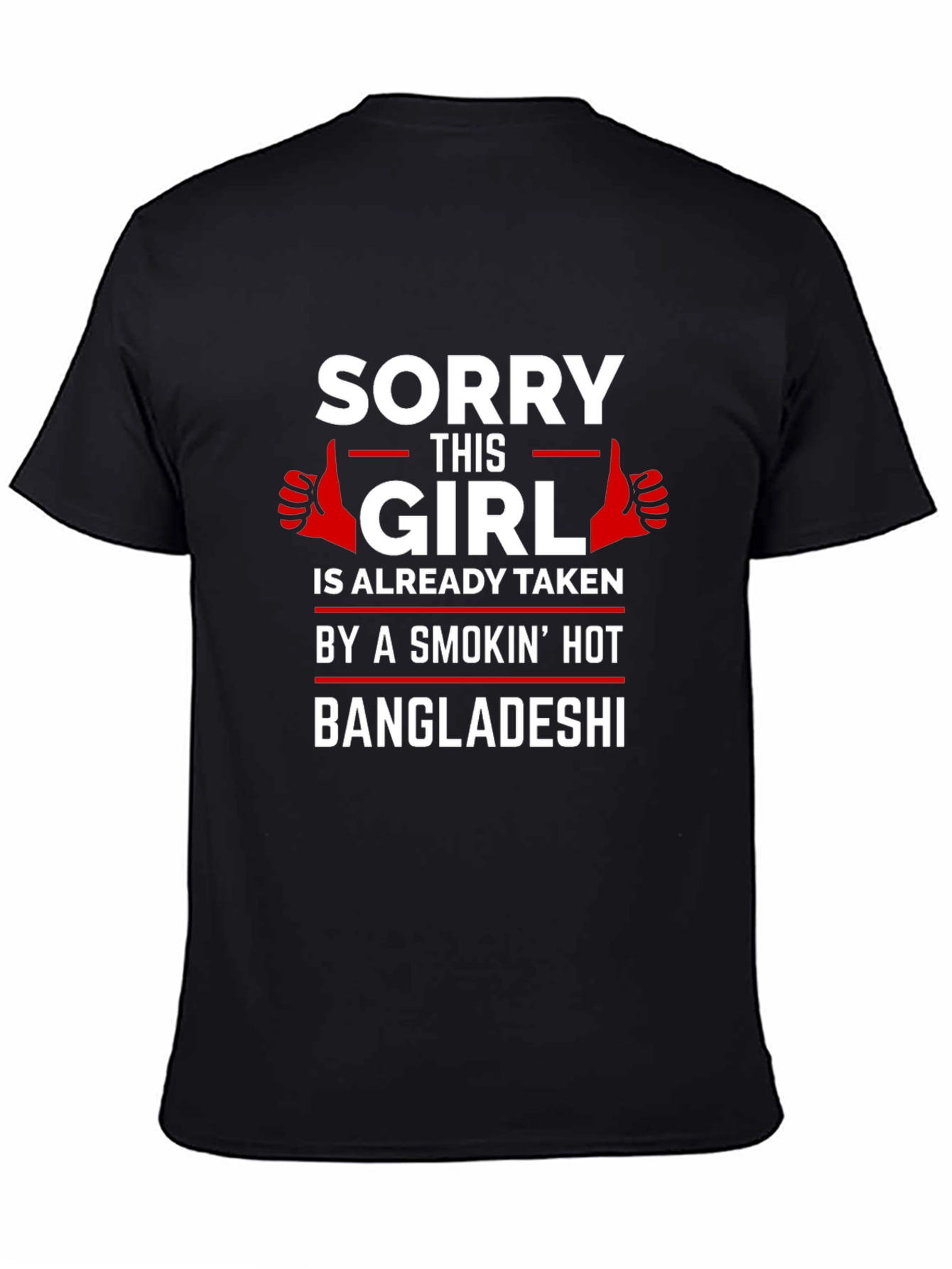 Black Sorry This Girl Is Taken T-Shirt view 4