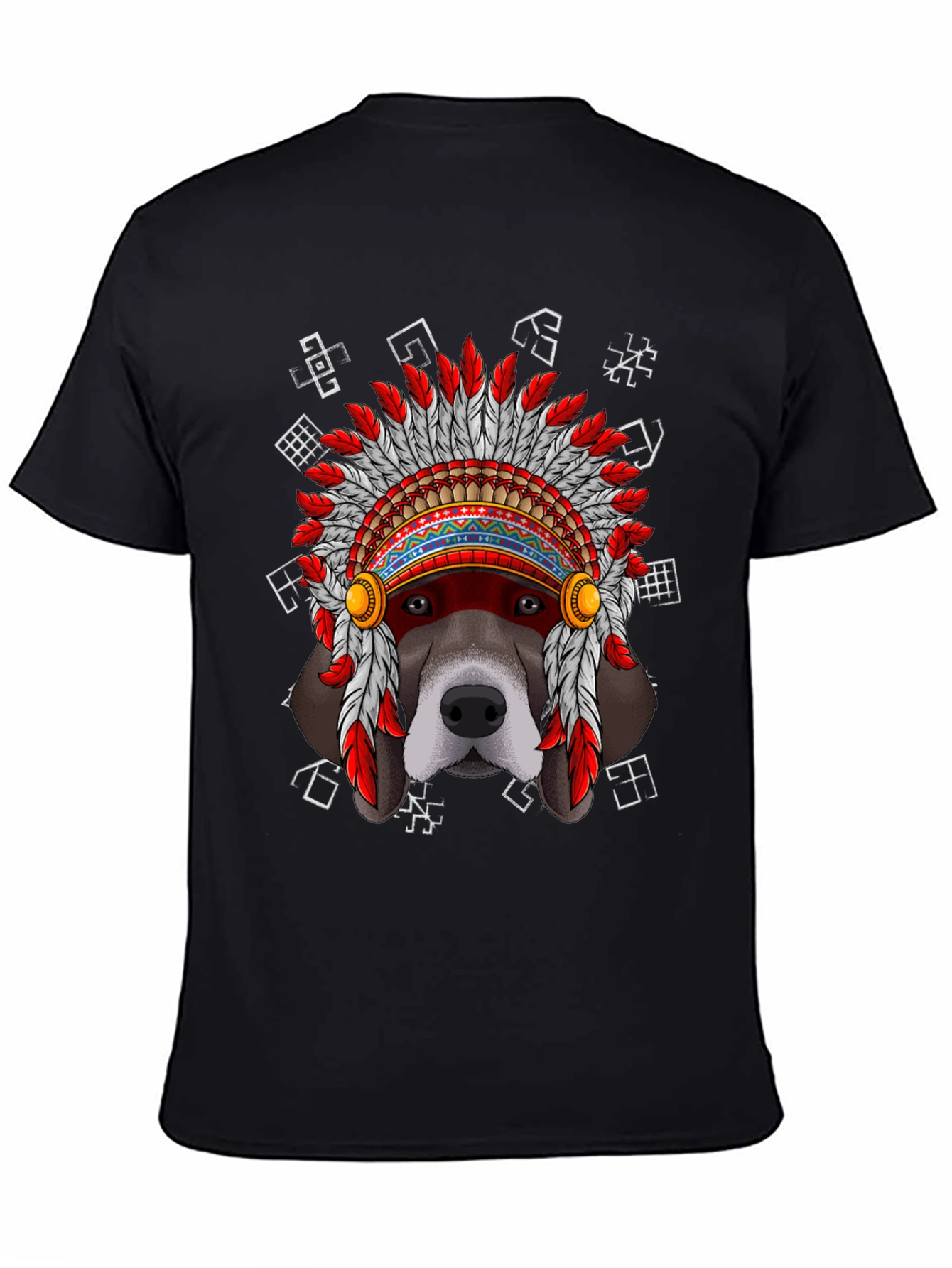 Black Dog Headdress T-Shirt view 4