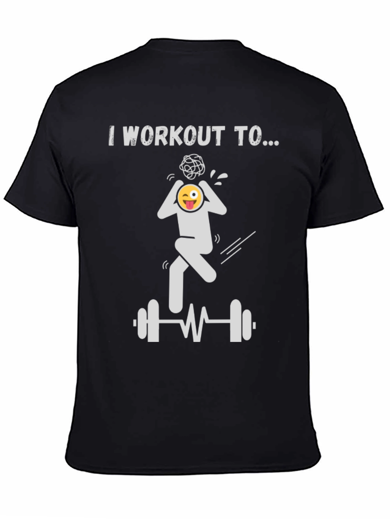 Black Workout Mind T-Shirt view 4