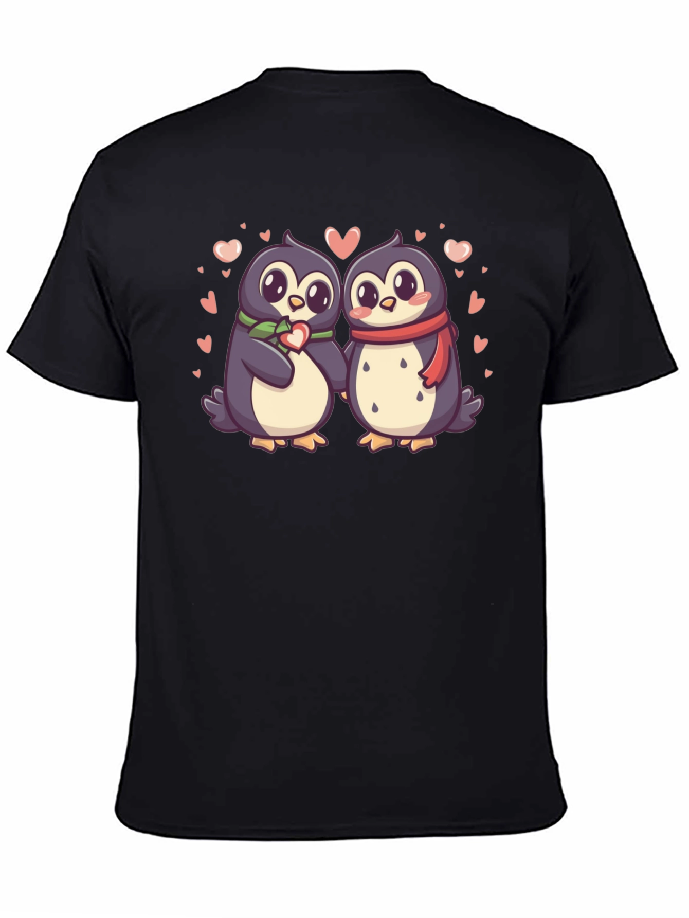 Black Penguin Love T-Shirt view 4