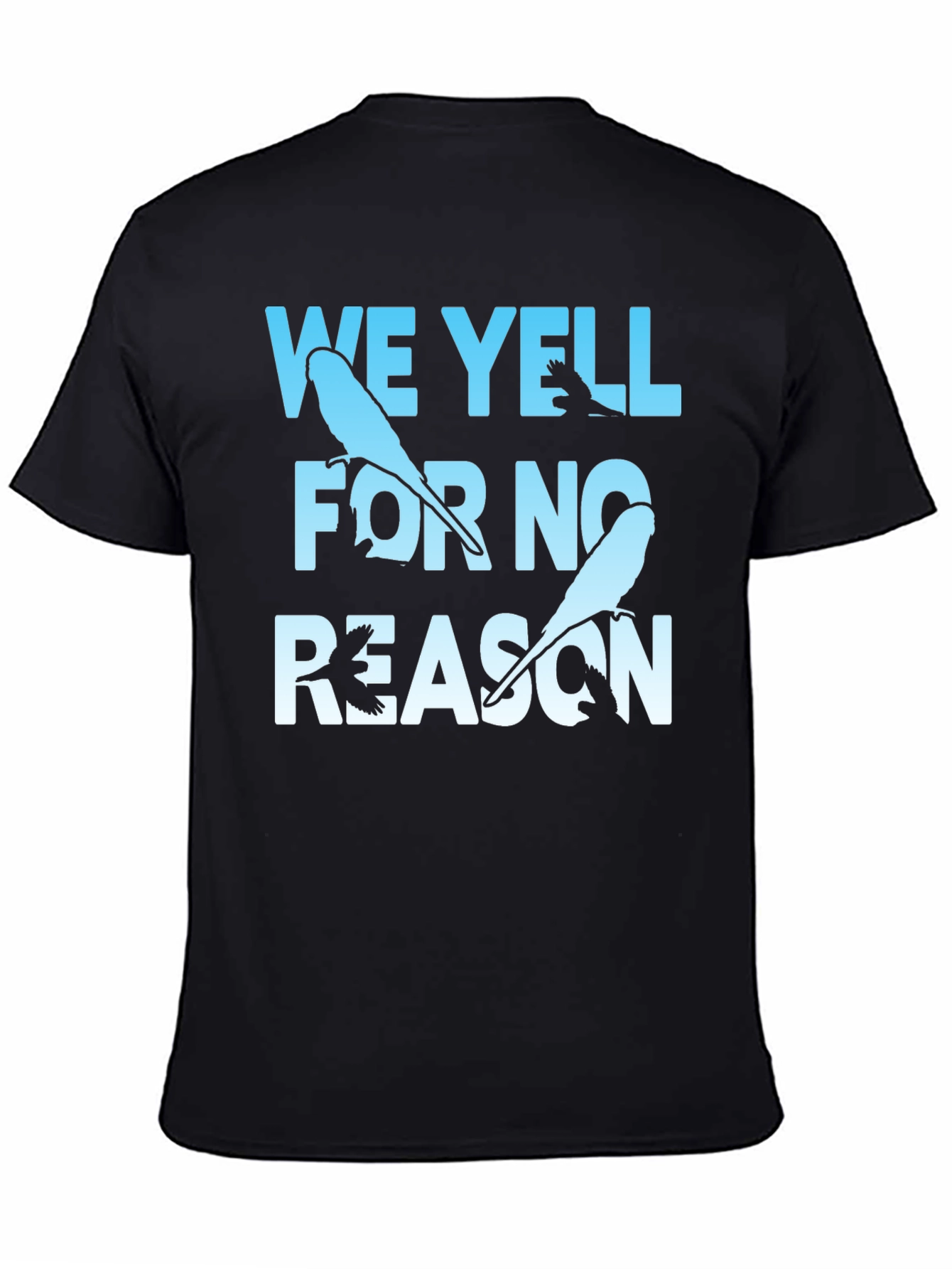 Black We Yell For No Reason Graphic Tee view 4