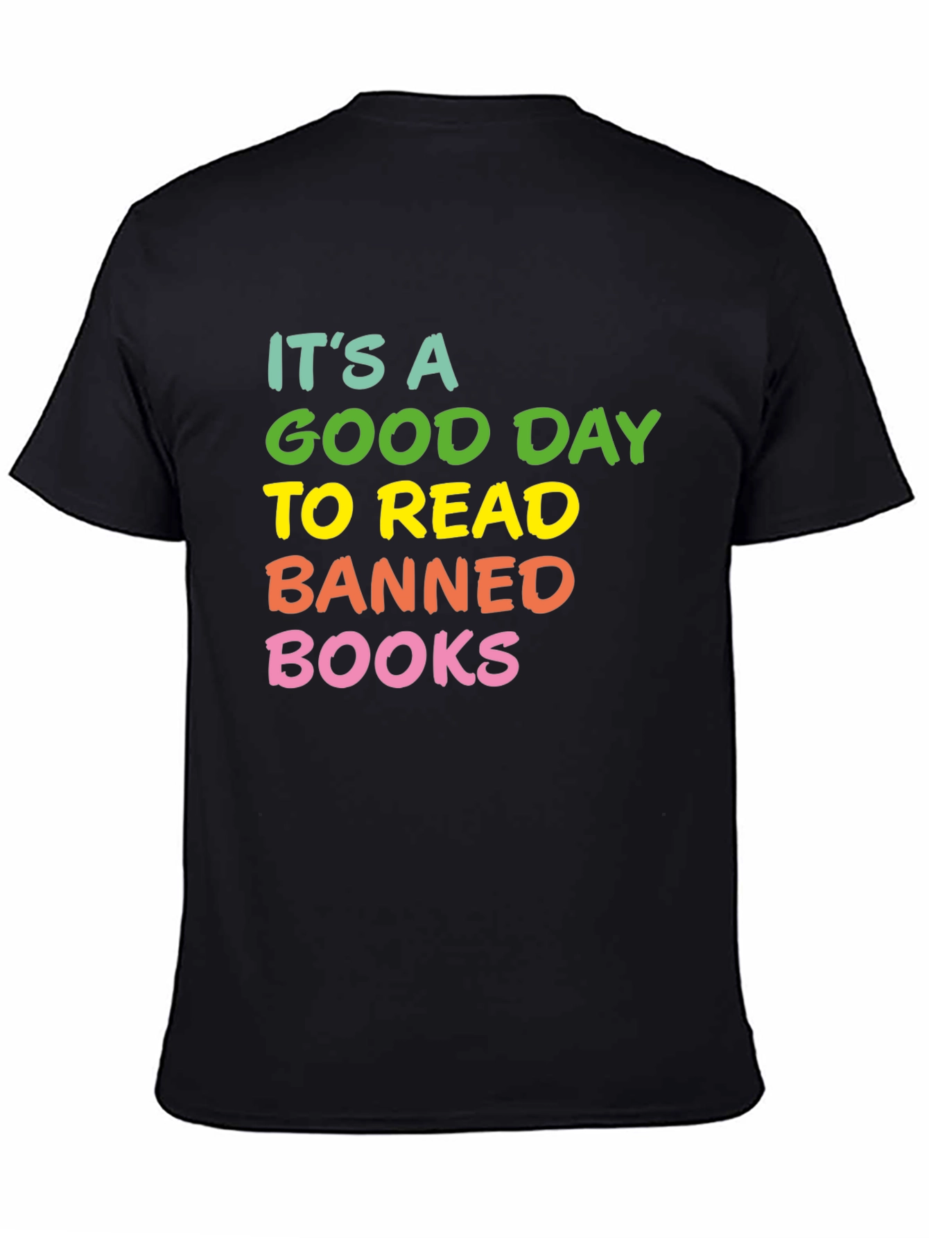 Black Banned Books T-Shirt - Read Banned Books view 4