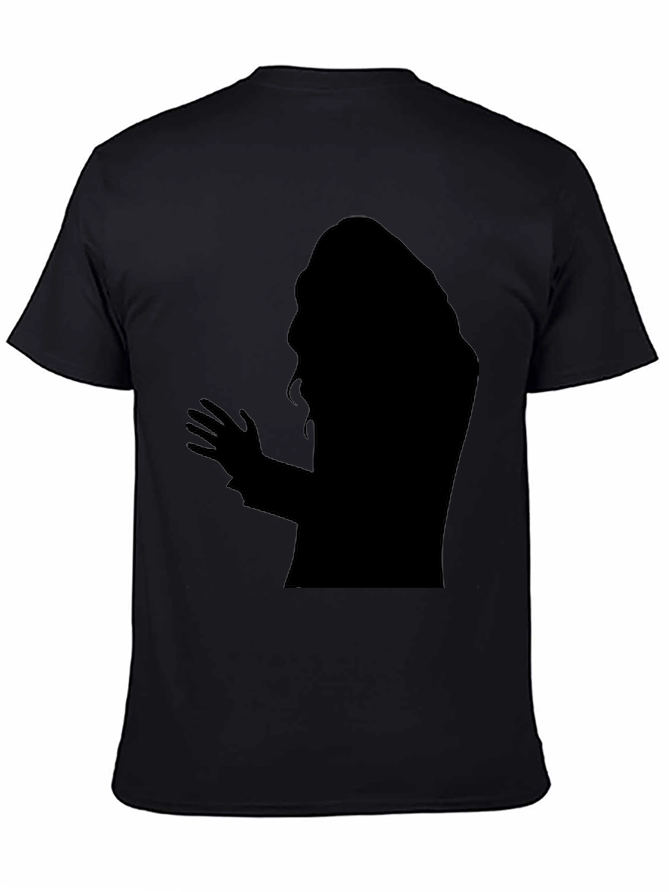 Black Silhouette Graphic T-Shirt - Men's Black Tee view 4
