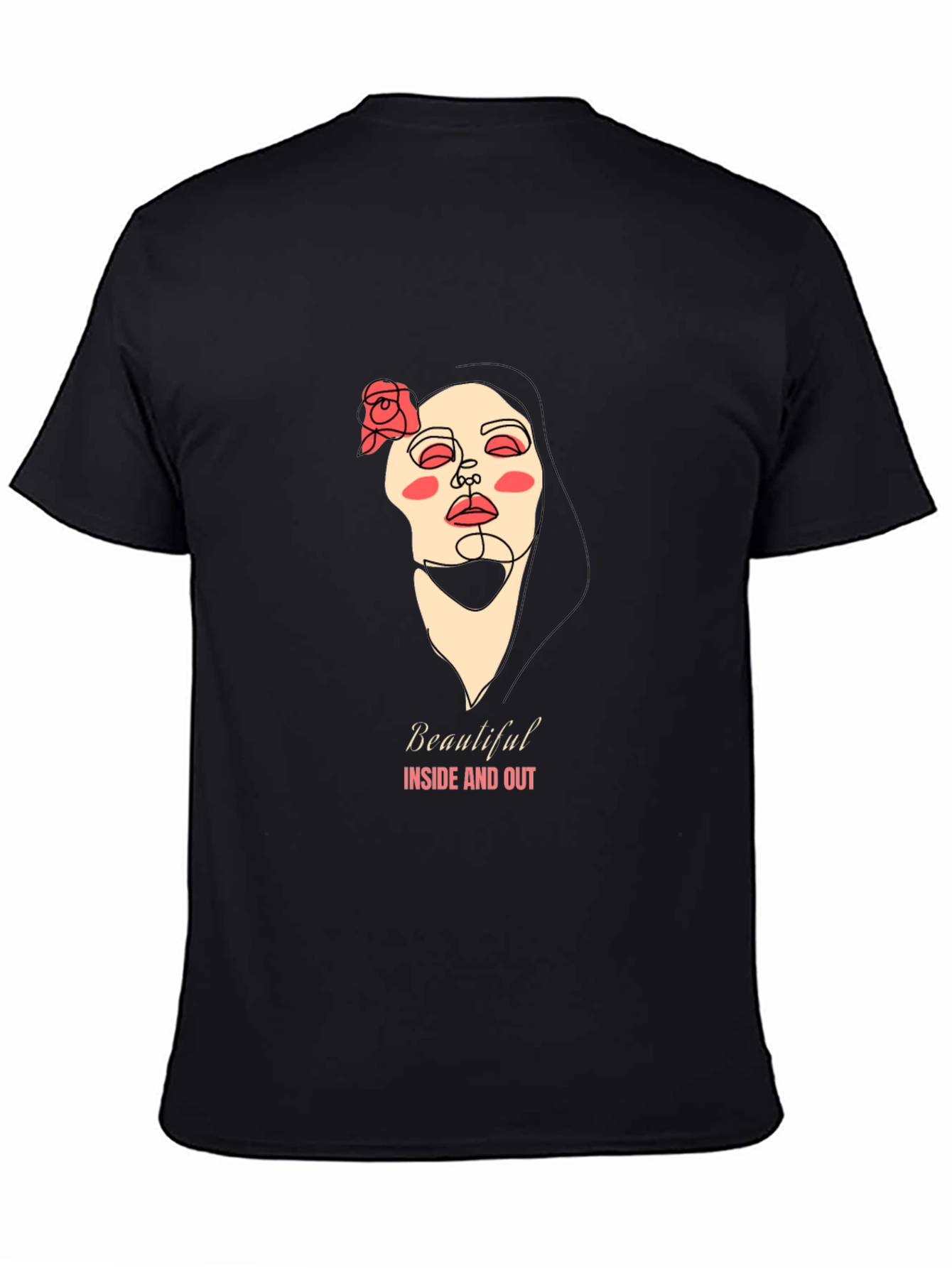Black Beautiful Inside & Out Graphic Tee view 4