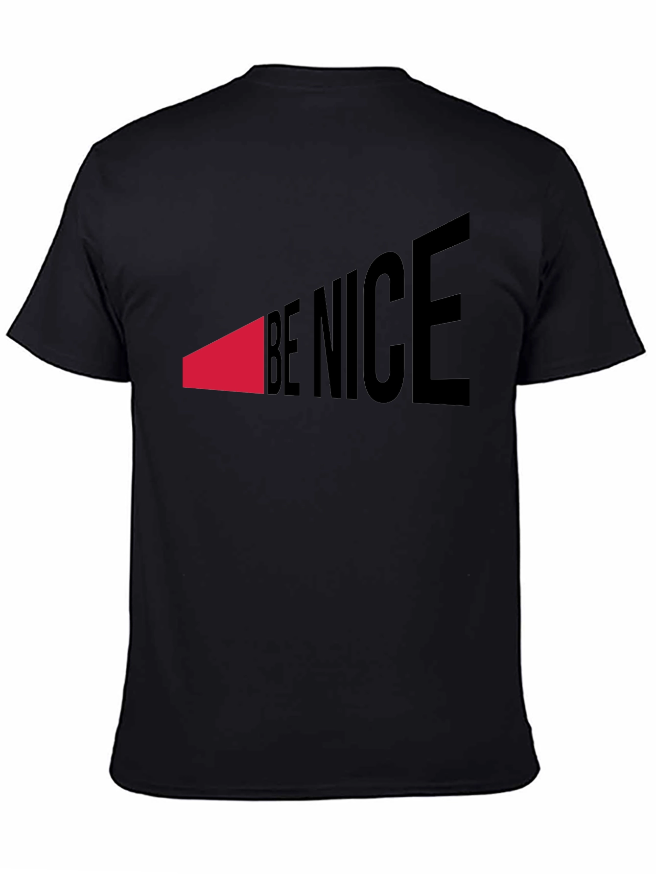 Black Be Nice Graphic Tee - Stylish Statement Shirt view 4