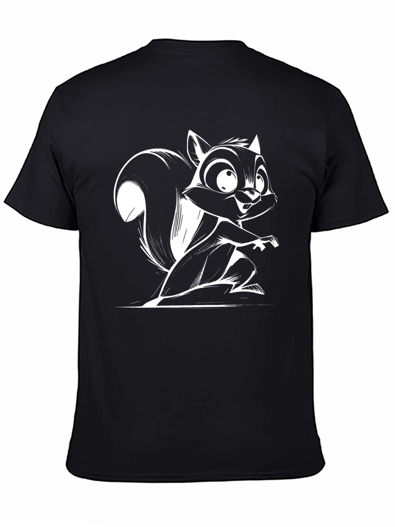 Black Black Squirrel Graphic Tee view 4