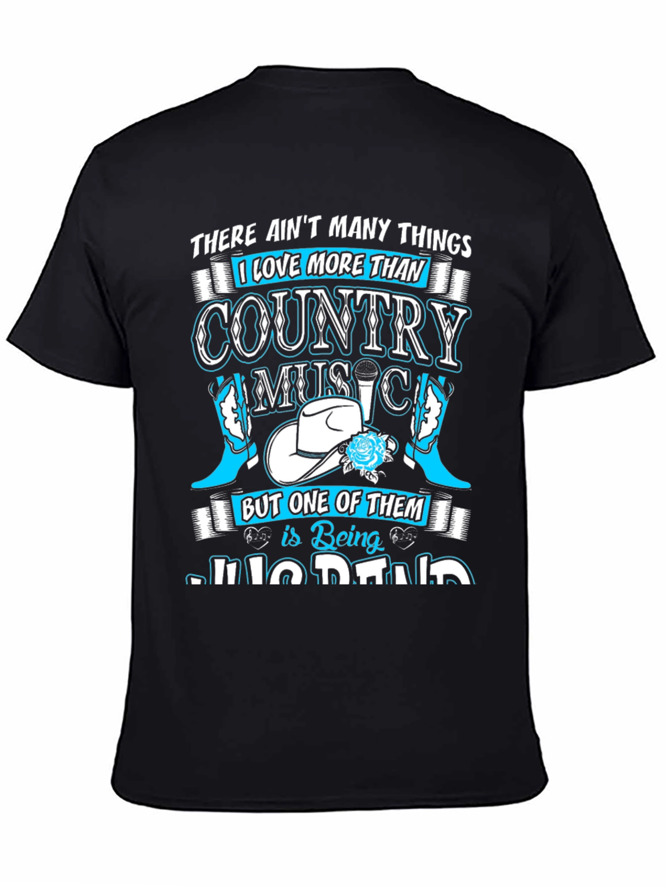 Black Country Music Fan T-Shirt view 4