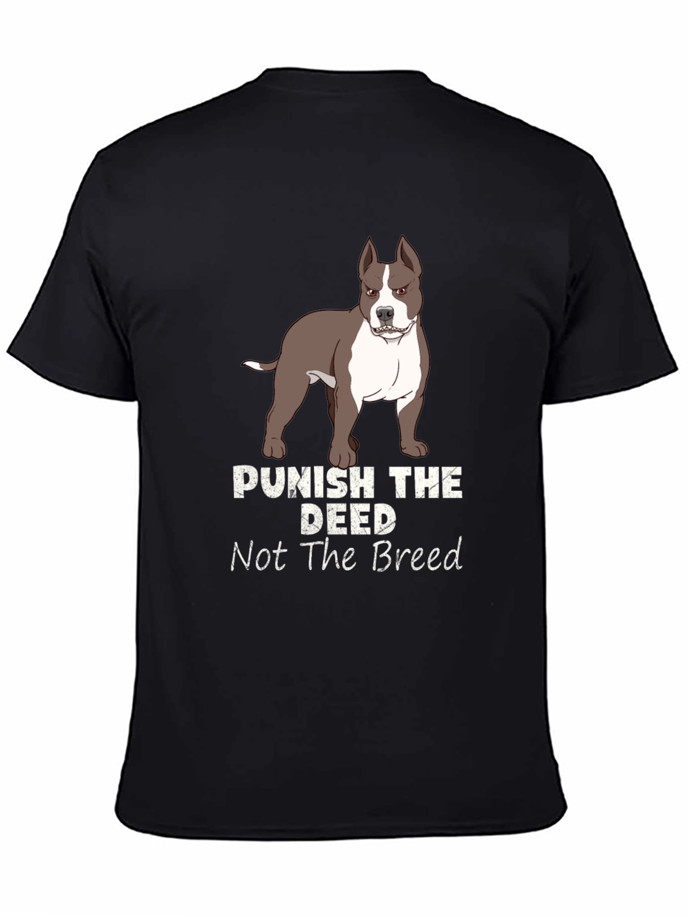 Black Punish the Deed, Not the Breed T-Shirt view 4