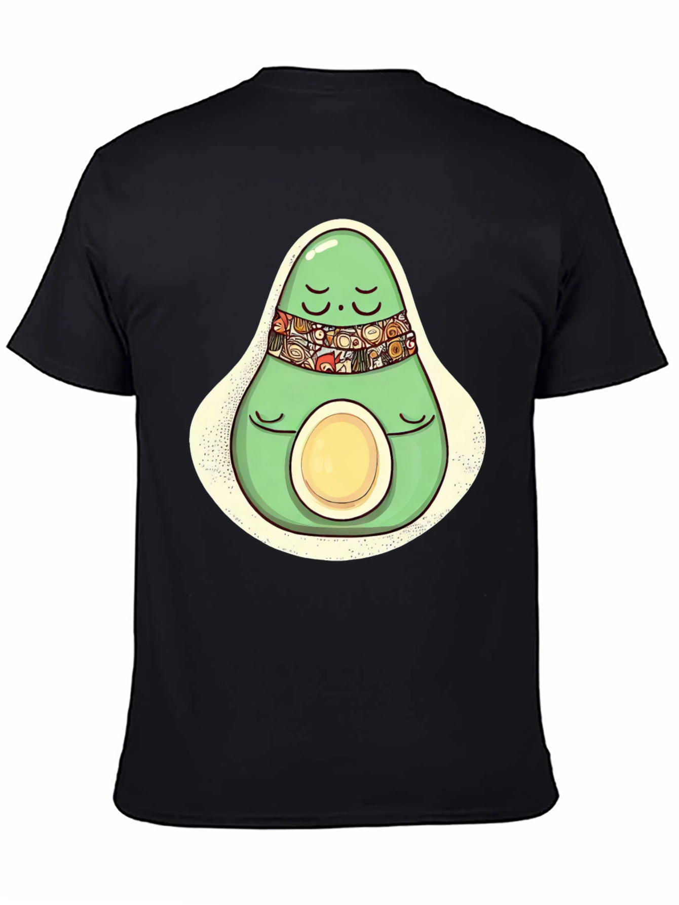 Black Relaxed Avocado Graphic T-Shirt view 4