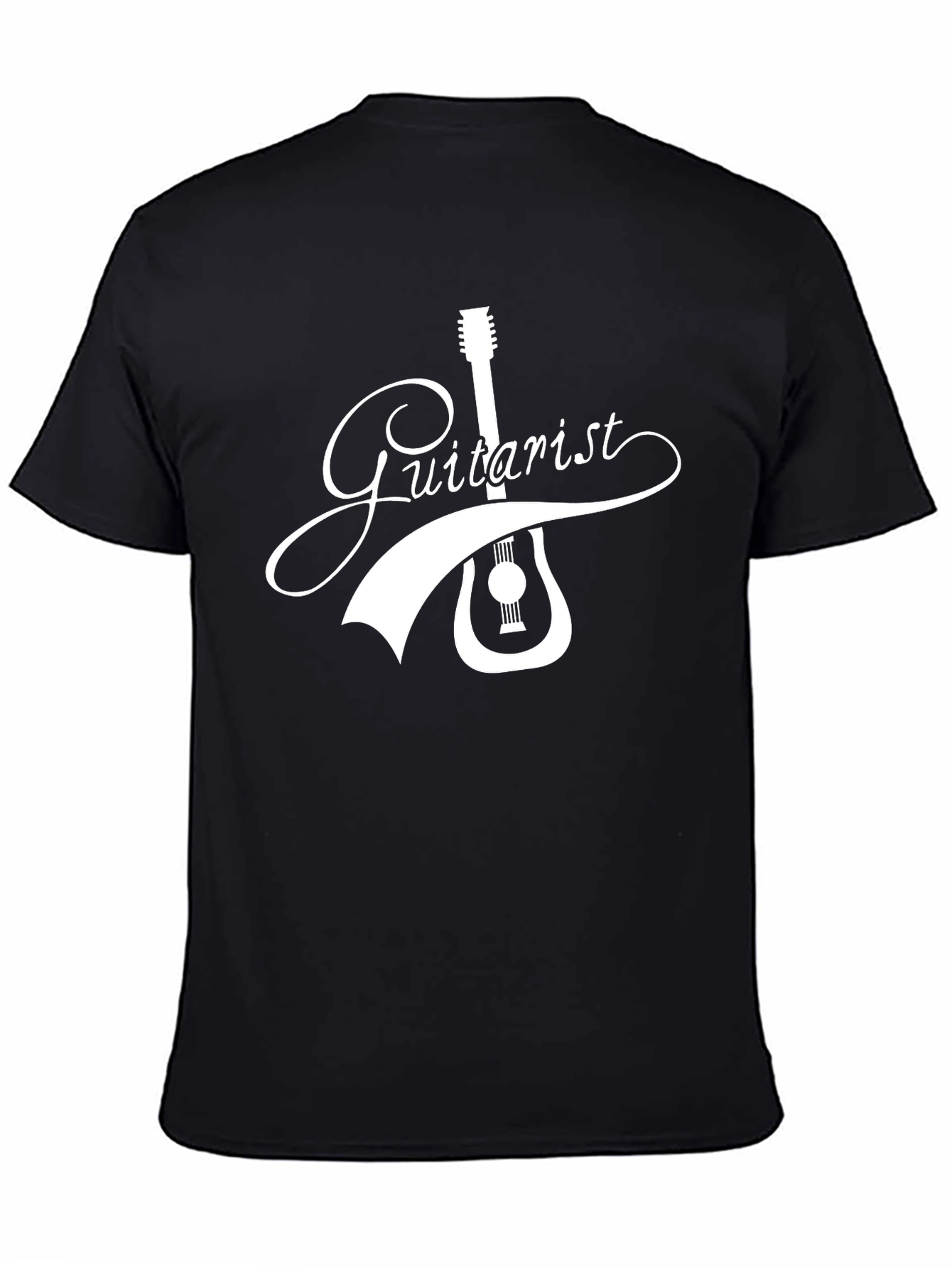 Black Guitarist Graphic T-Shirt - Music Lover Tee view 4