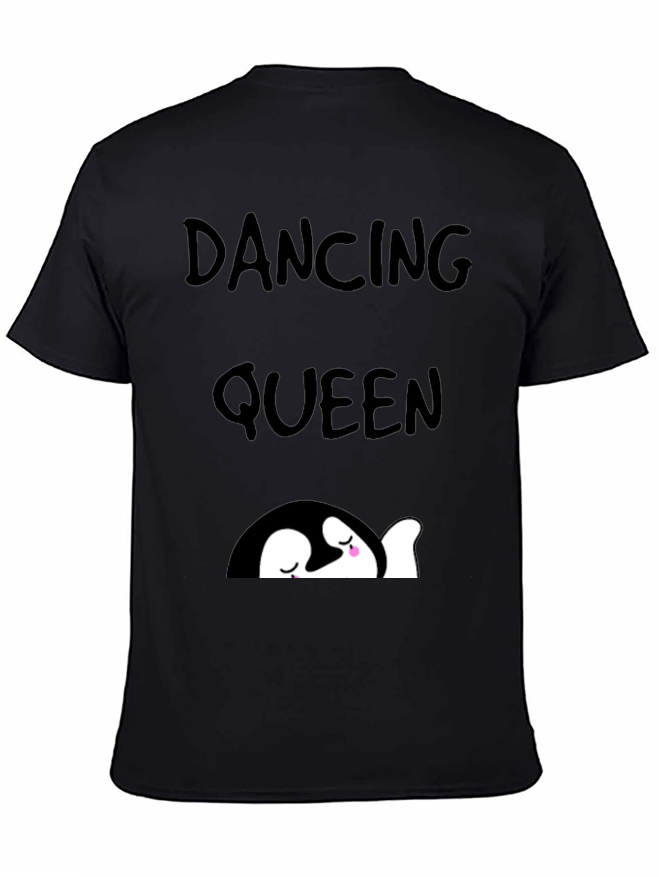 Black Dancing Queen Penguin Graphic Tee view 4