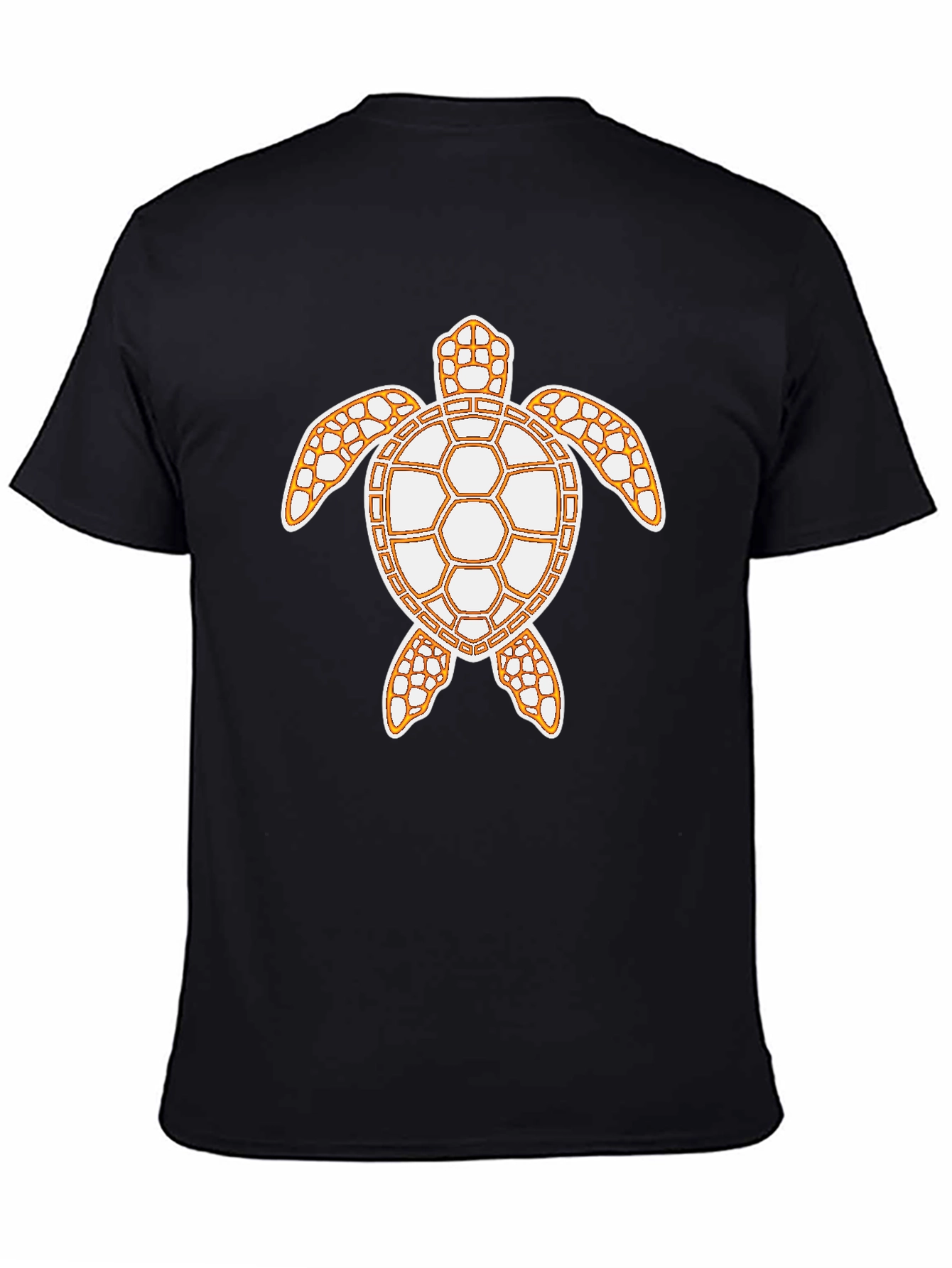 Black Turtle Graphic Print Black T-Shirt view 4