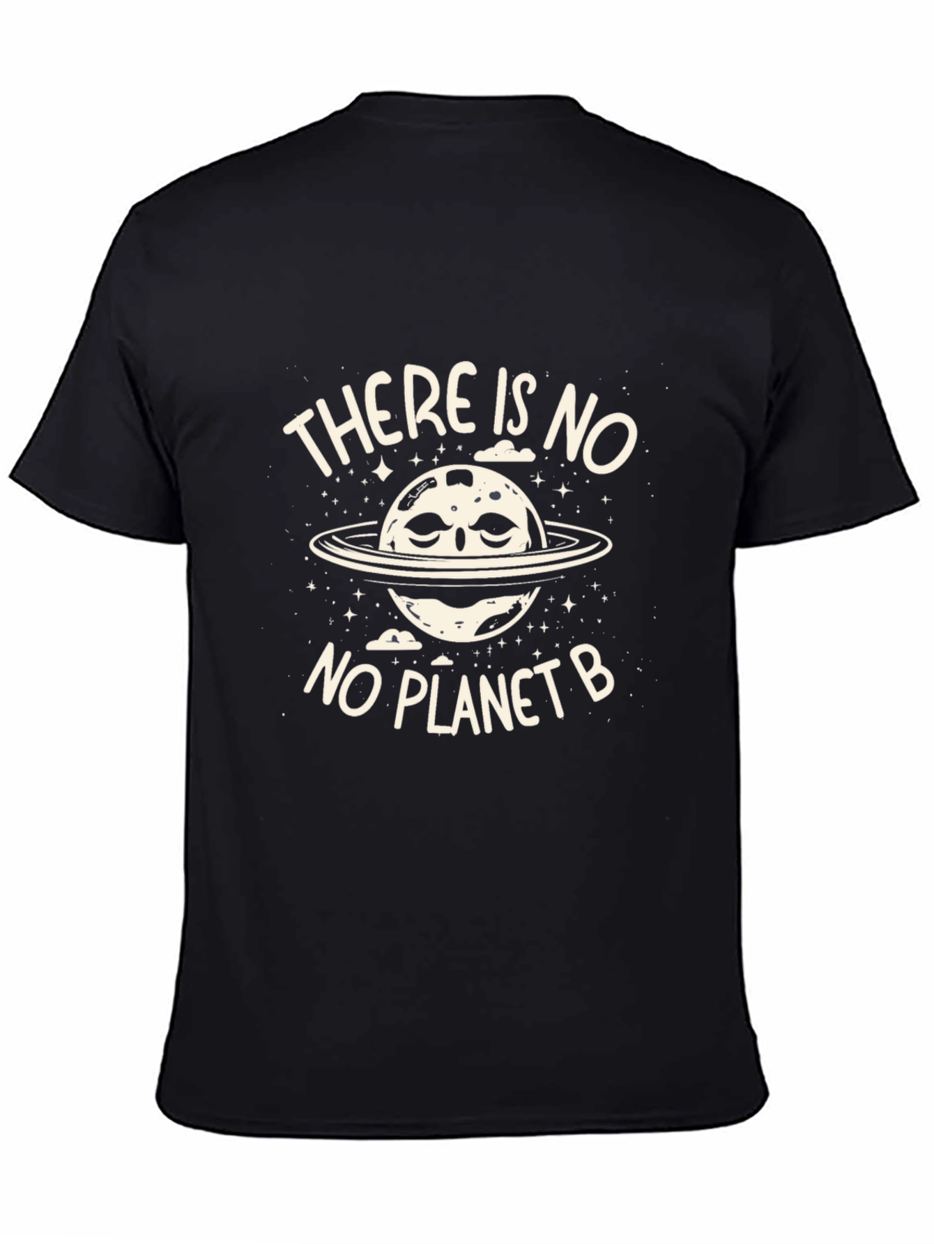 Black There is No Planet B Graphic T-Shirt view 4