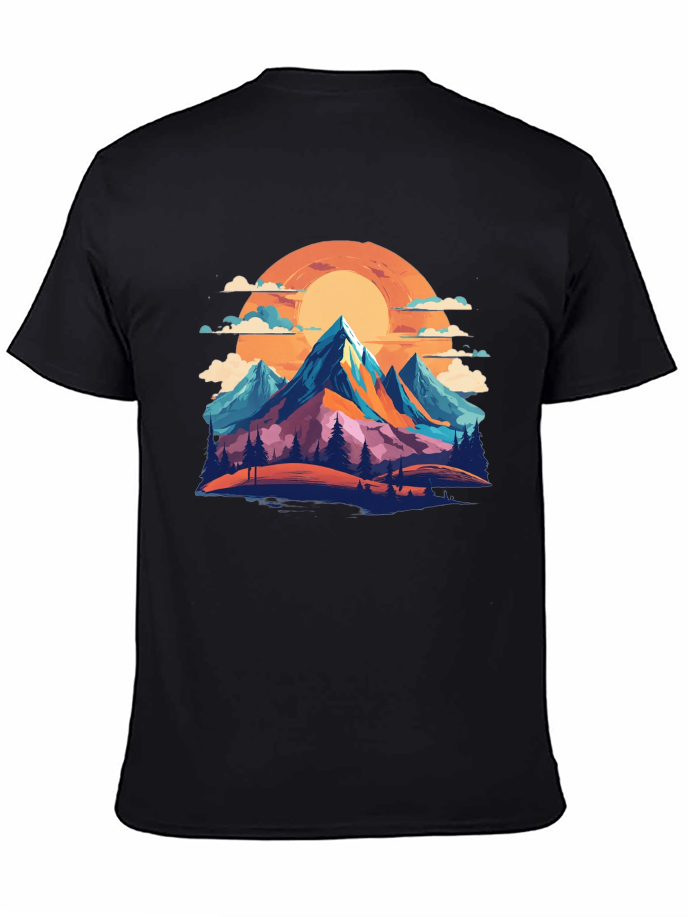 Black Mountain Sunset Graphic Tee view 4