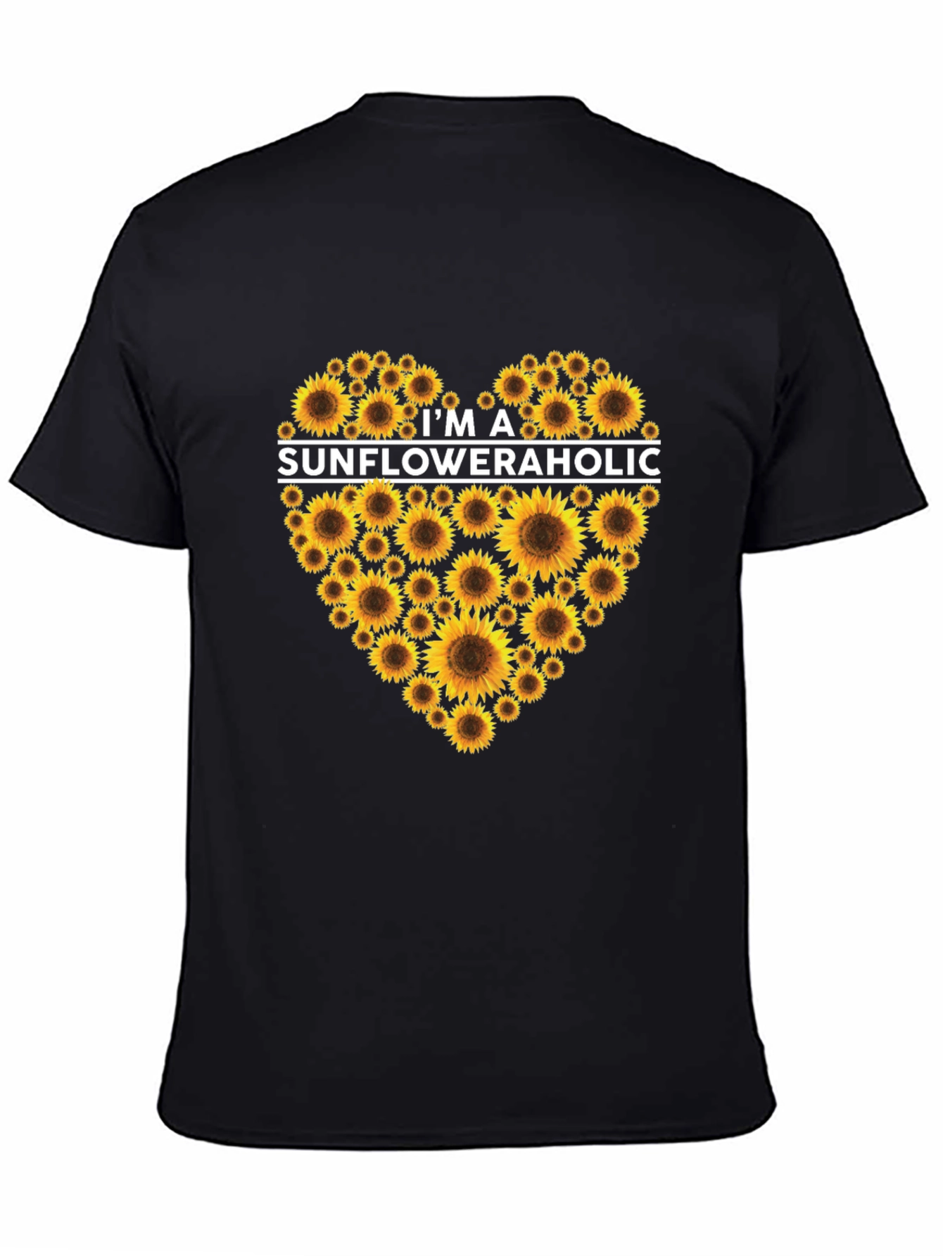 Black Sunfloweraholic Graphic Tee - Black view 4