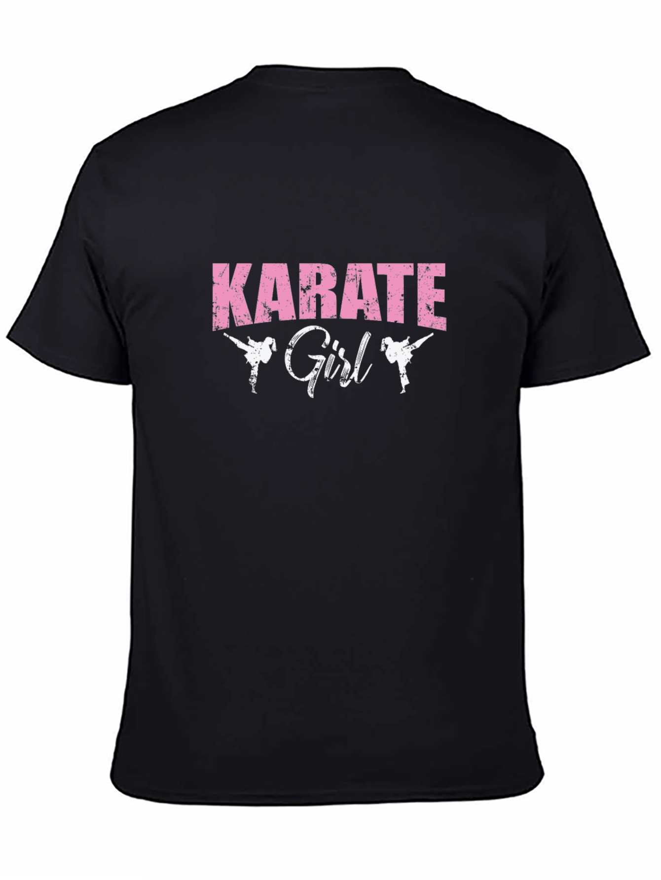 Black Karate Girl Graphic Tee - Black view 4