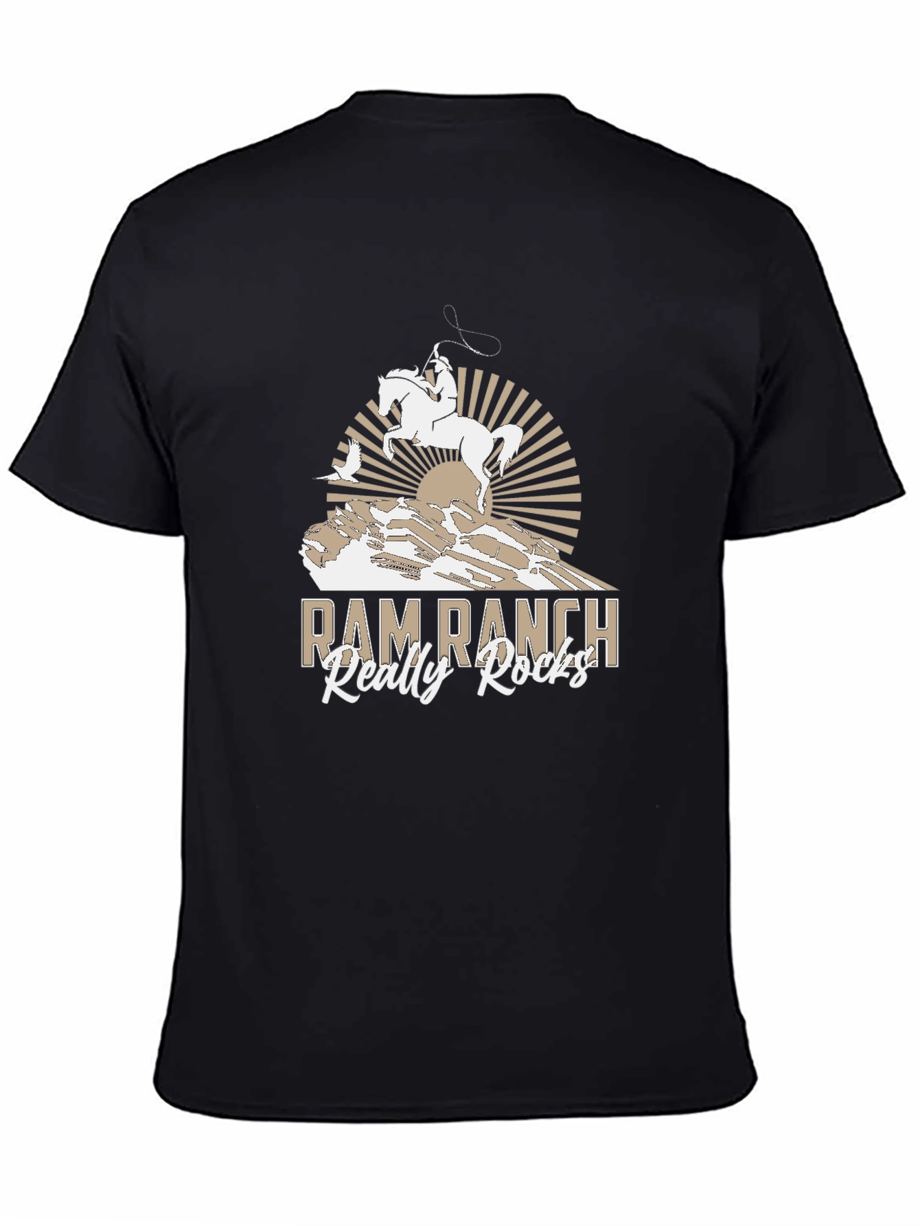 Black Ram Ranch T-Shirt - Really Rocks Tee view 4