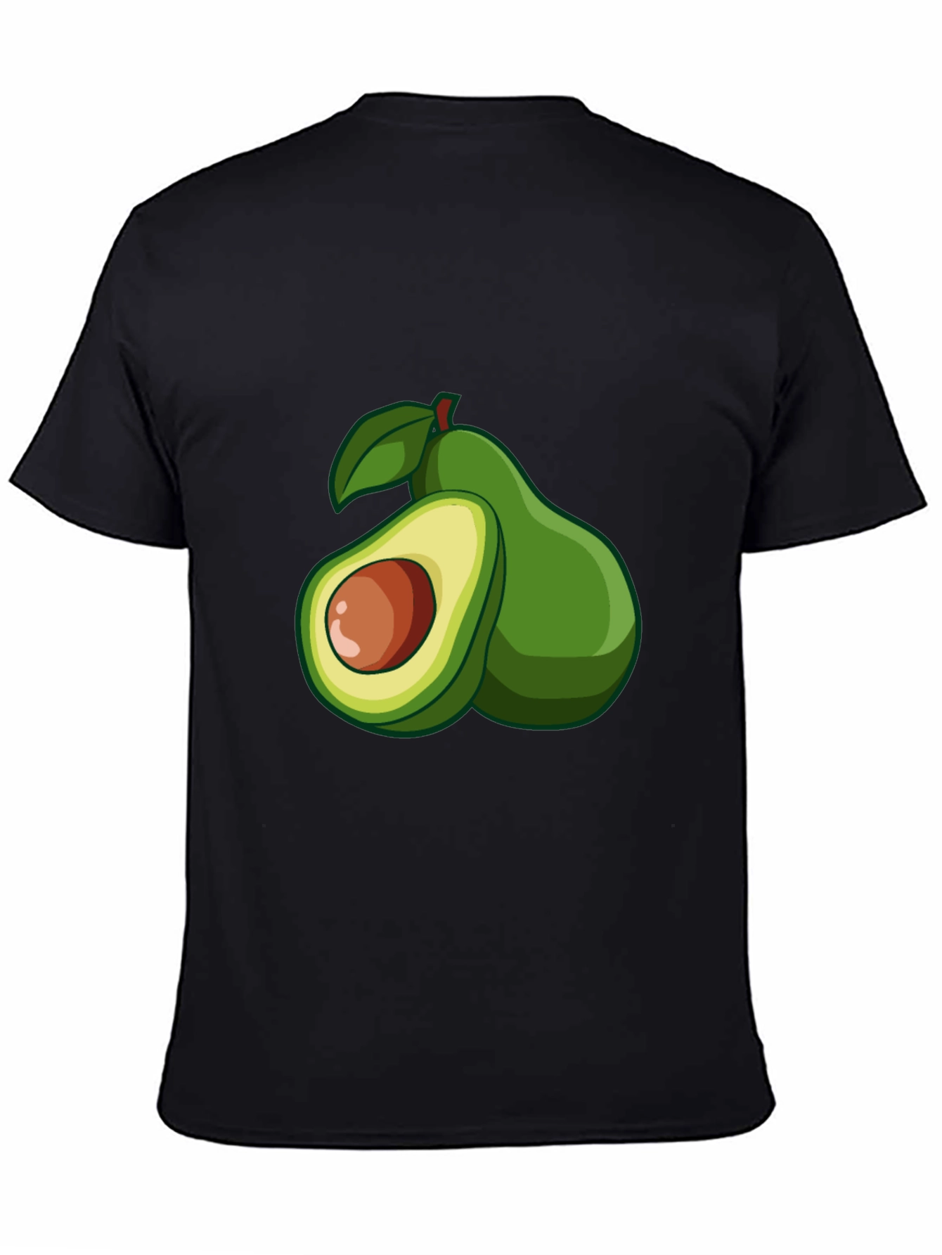 Black Avocado Graphic Tee - Fresh & Fun Design view 4