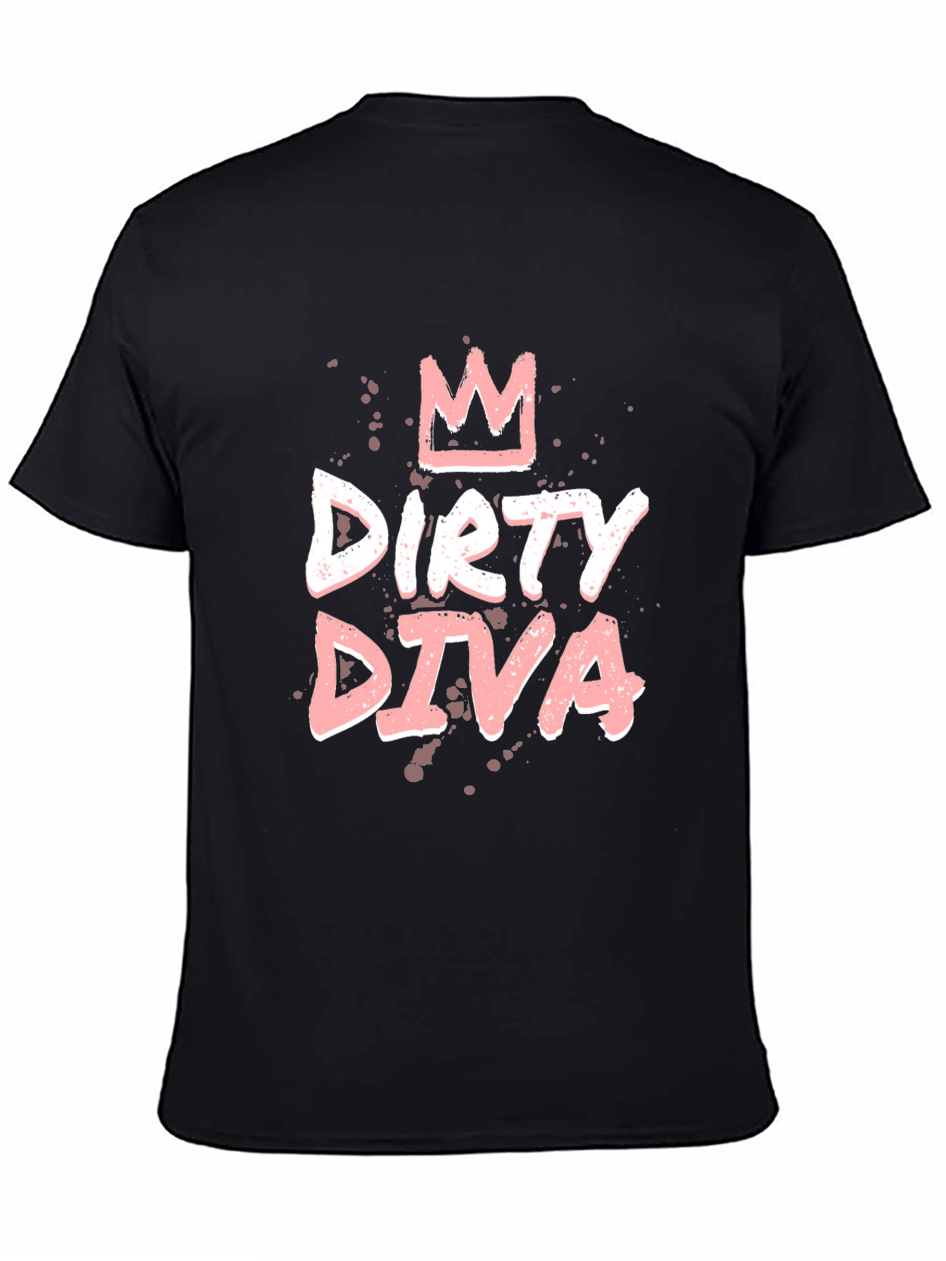 Black Dirty Diva Graphic Tee - Black view 4