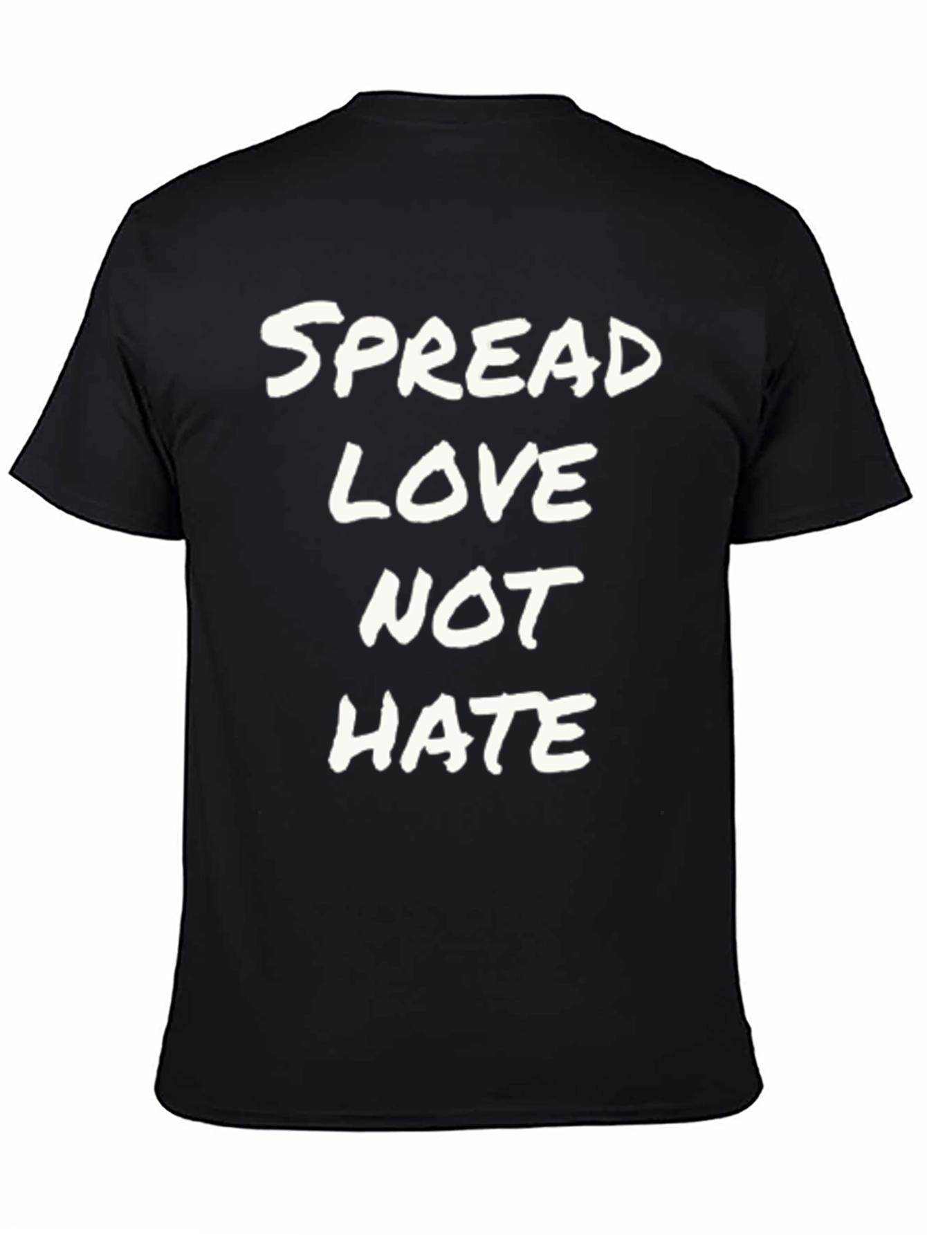 Black Spread Love Not Hate Graphic Tee view 4
