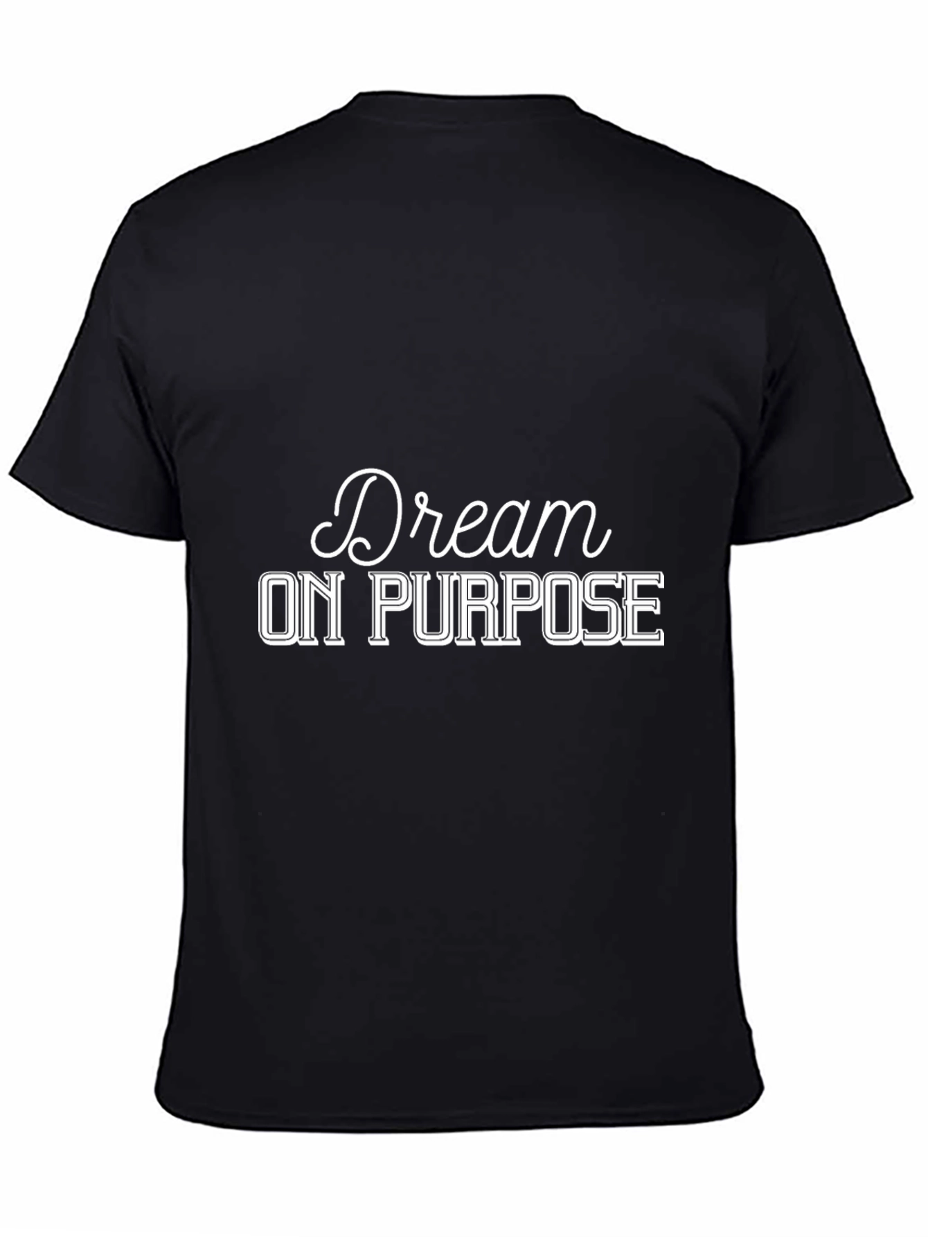 Black Dream On Purpose T-Shirt - Black view 4
