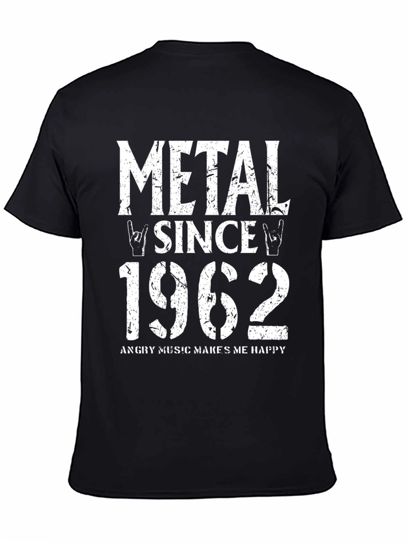 Black Metal Since 1962 T-Shirt - Vintage Rock Fan Apparel view 4