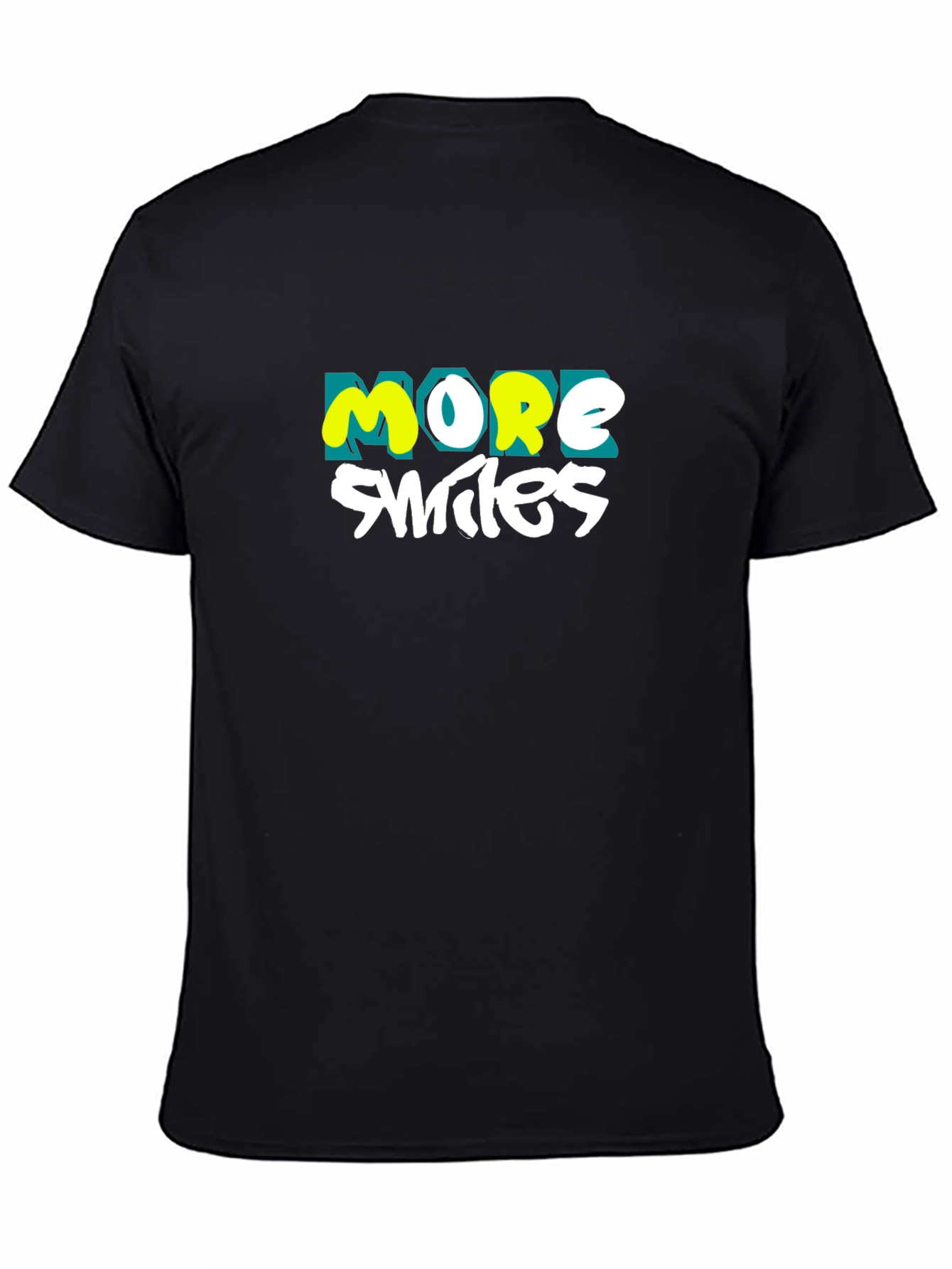 Black More Smiles Graphic T-Shirt - Black view 4