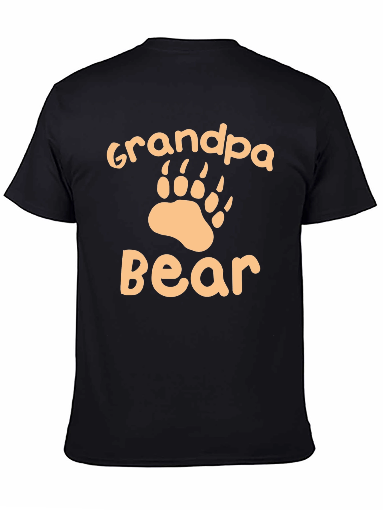 Black Grandpa Bear Graphic T-Shirt view 4