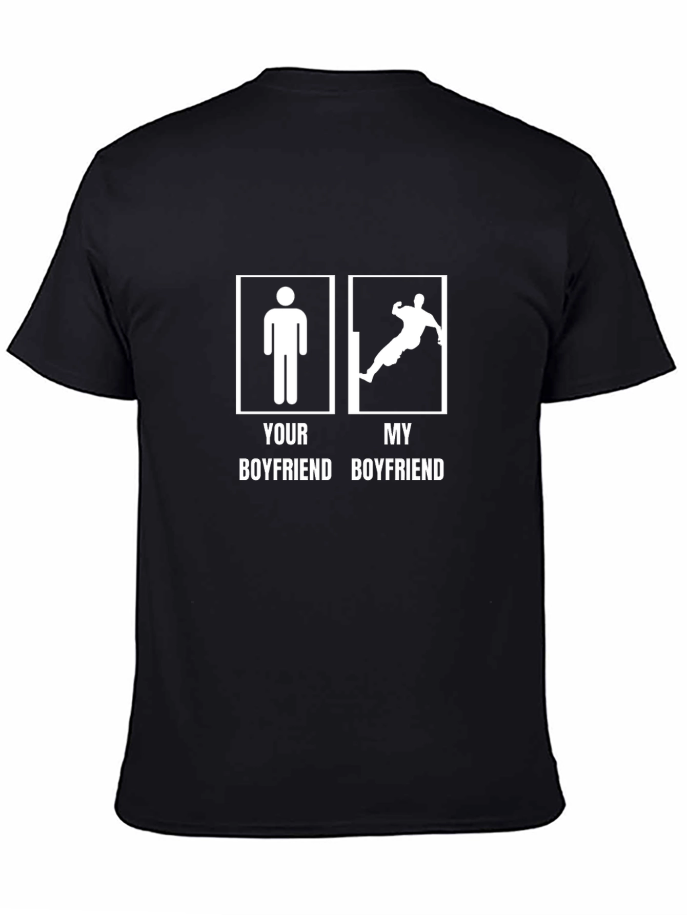 Black Your Boyfriend vs. My Boyfriend Graphic Tee view 4