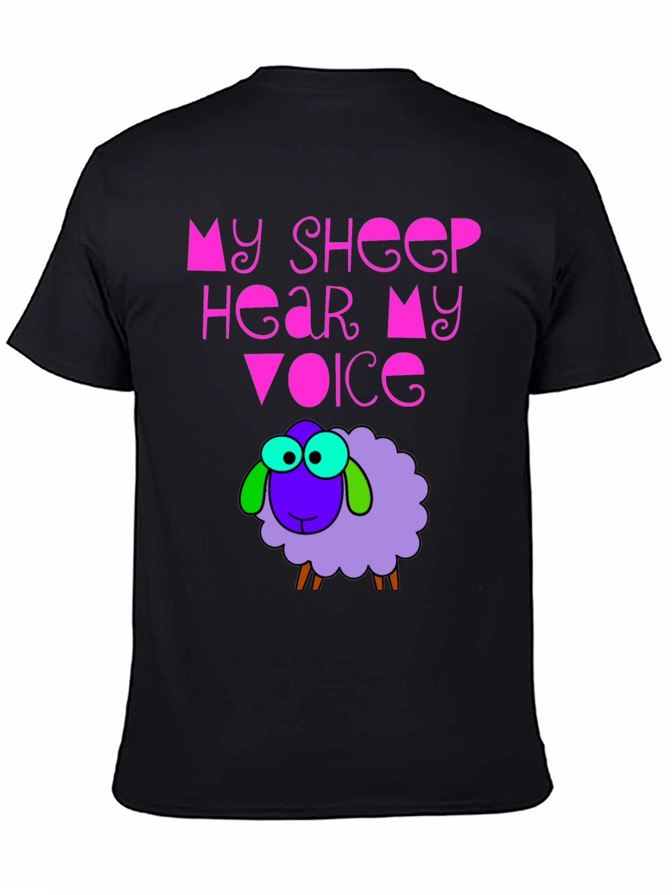 Black My Sheep Hear My Voice Graphic Tee view 4