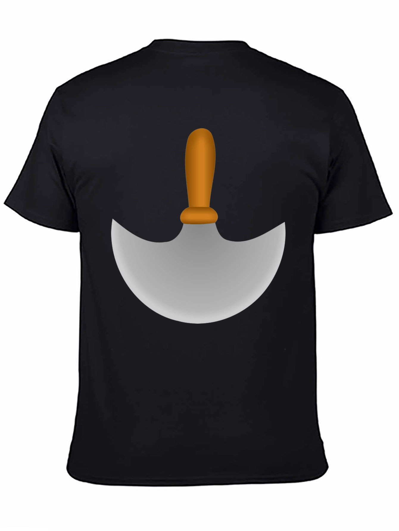 Black Chef's Moon Knife Graphic Tee view 4