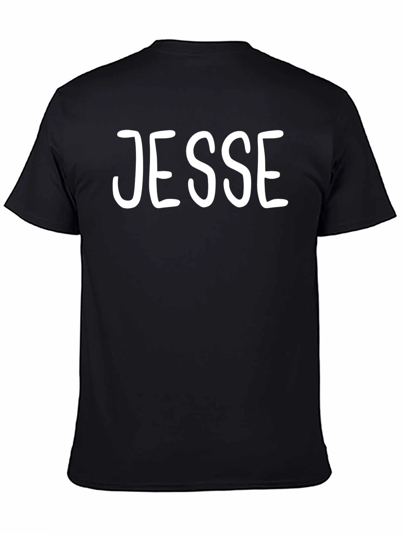Black Jesse Graphic Tee - Unisex Short Sleeve Crew Neck T-Shirt view 4