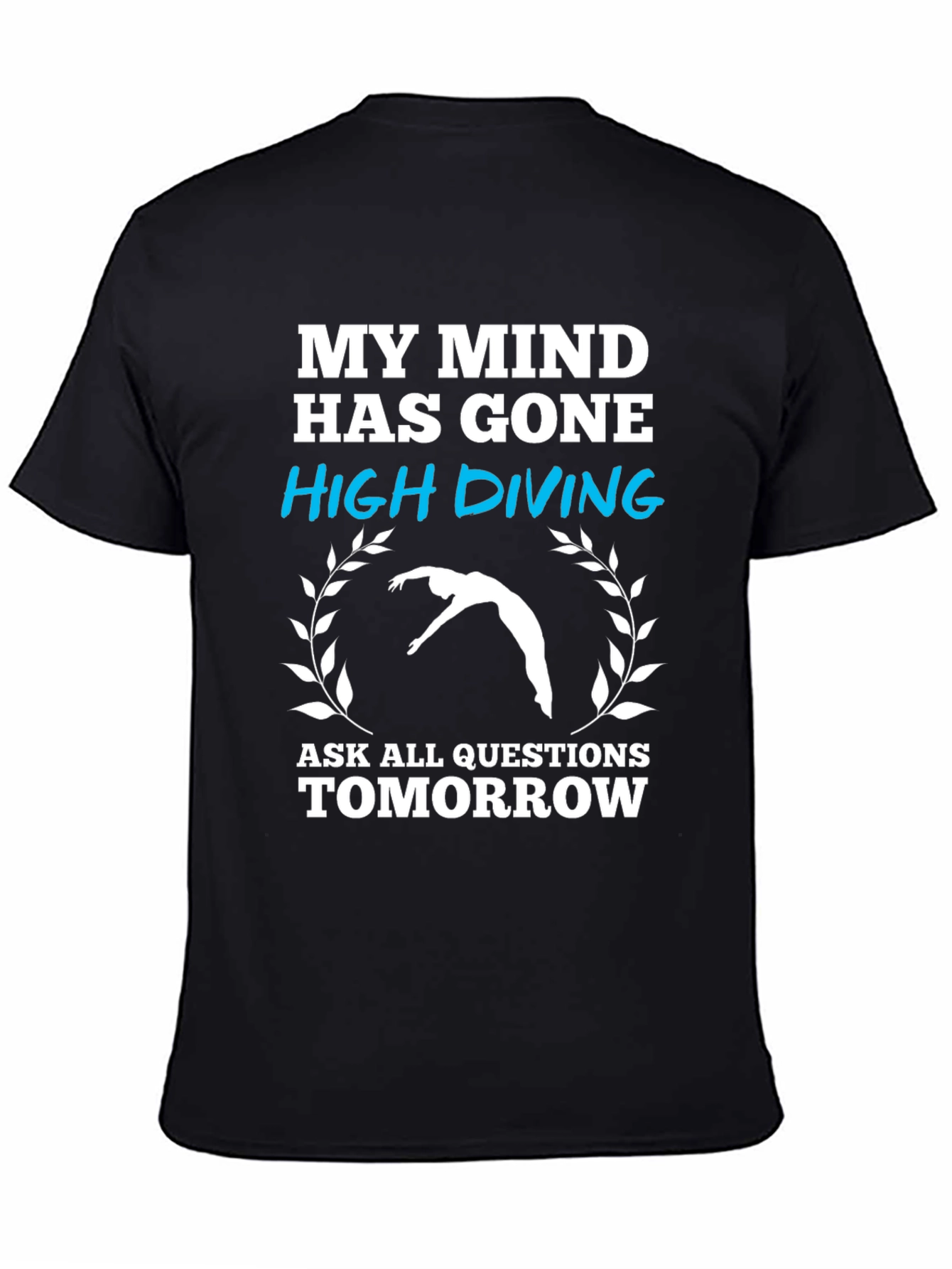 Black My Mind High Diving Graphic T-Shirt view 4