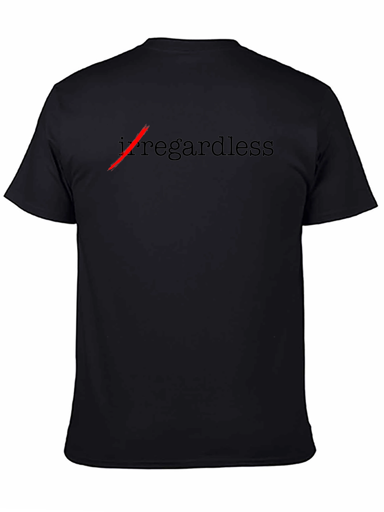 Black Regardless Corrected T-Shirt view 4
