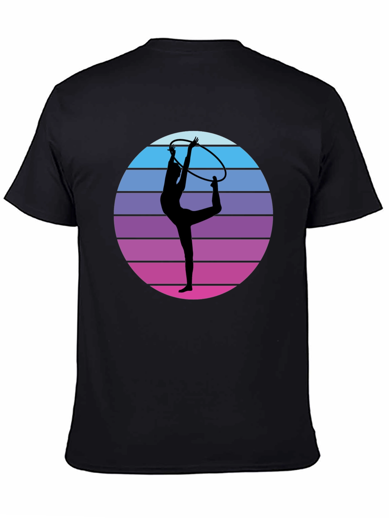 Black Rhythmic Gymnast Graphic Tee view 4