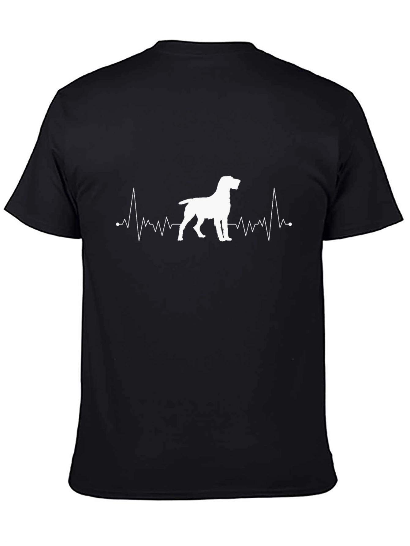 Black Dog Heartbeat T-Shirt - Pointer Love view 4