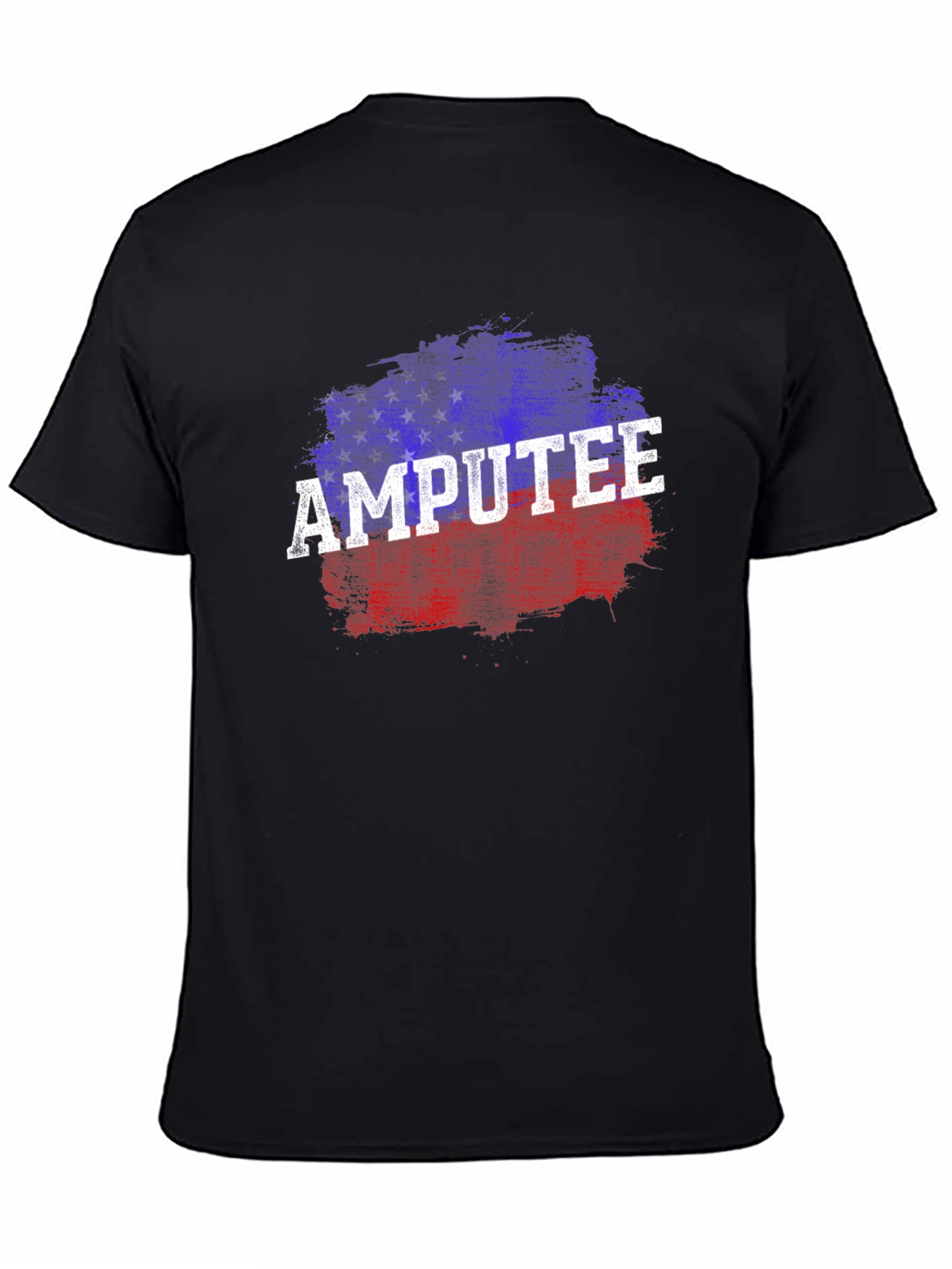 Black Amputee Patriotic T-Shirt view 4