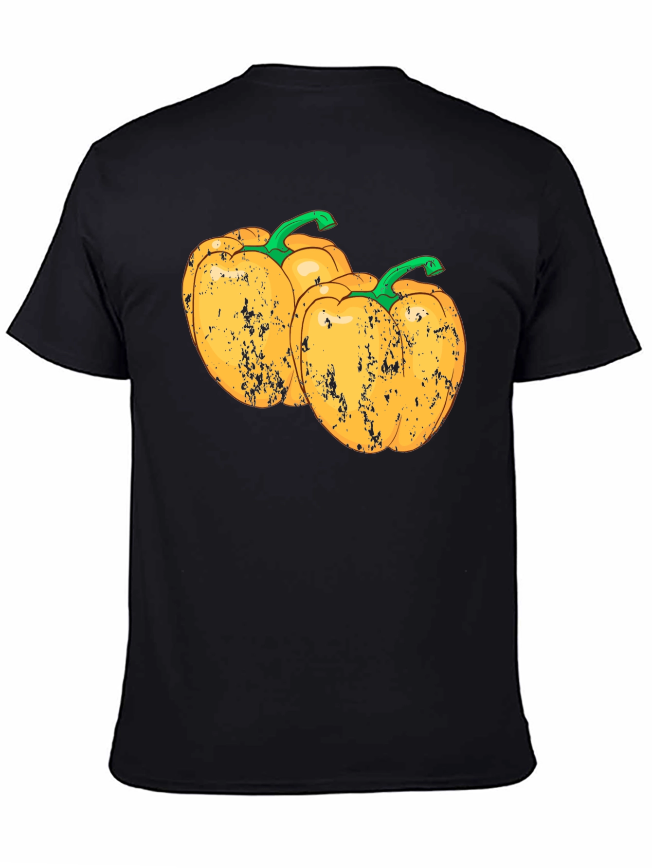 Black Yellow Pepper Graphic Tee - Unisex view 4