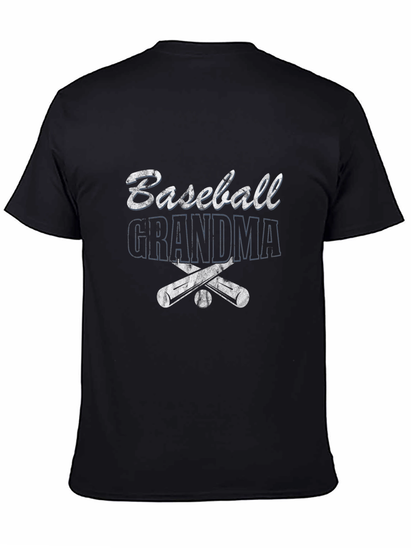 Black Baseball Grandma T-Shirt - Sporty Graphic Tee view 4