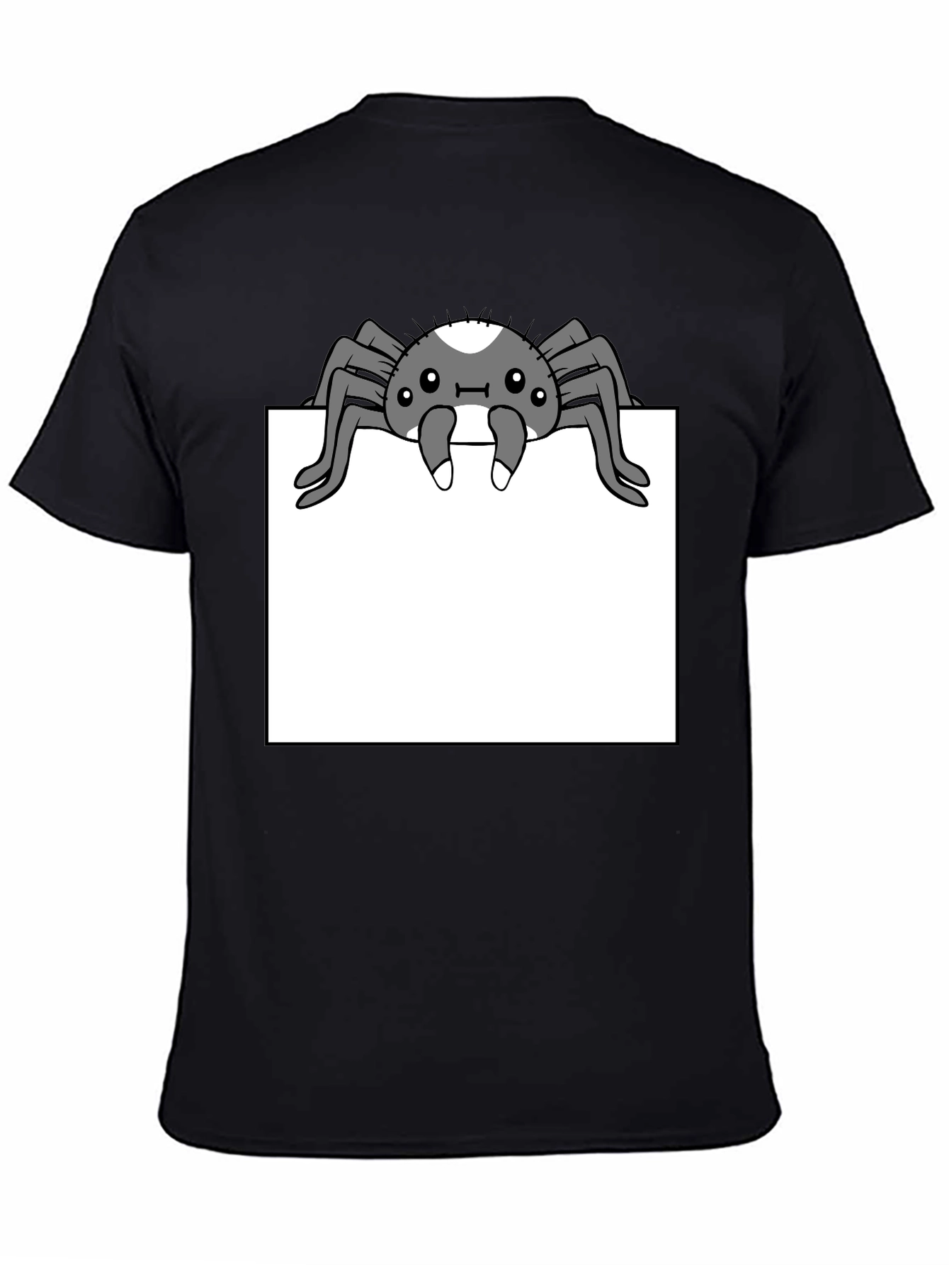 Black Spider Graphic Tee - Cute & Creepy Style view 4