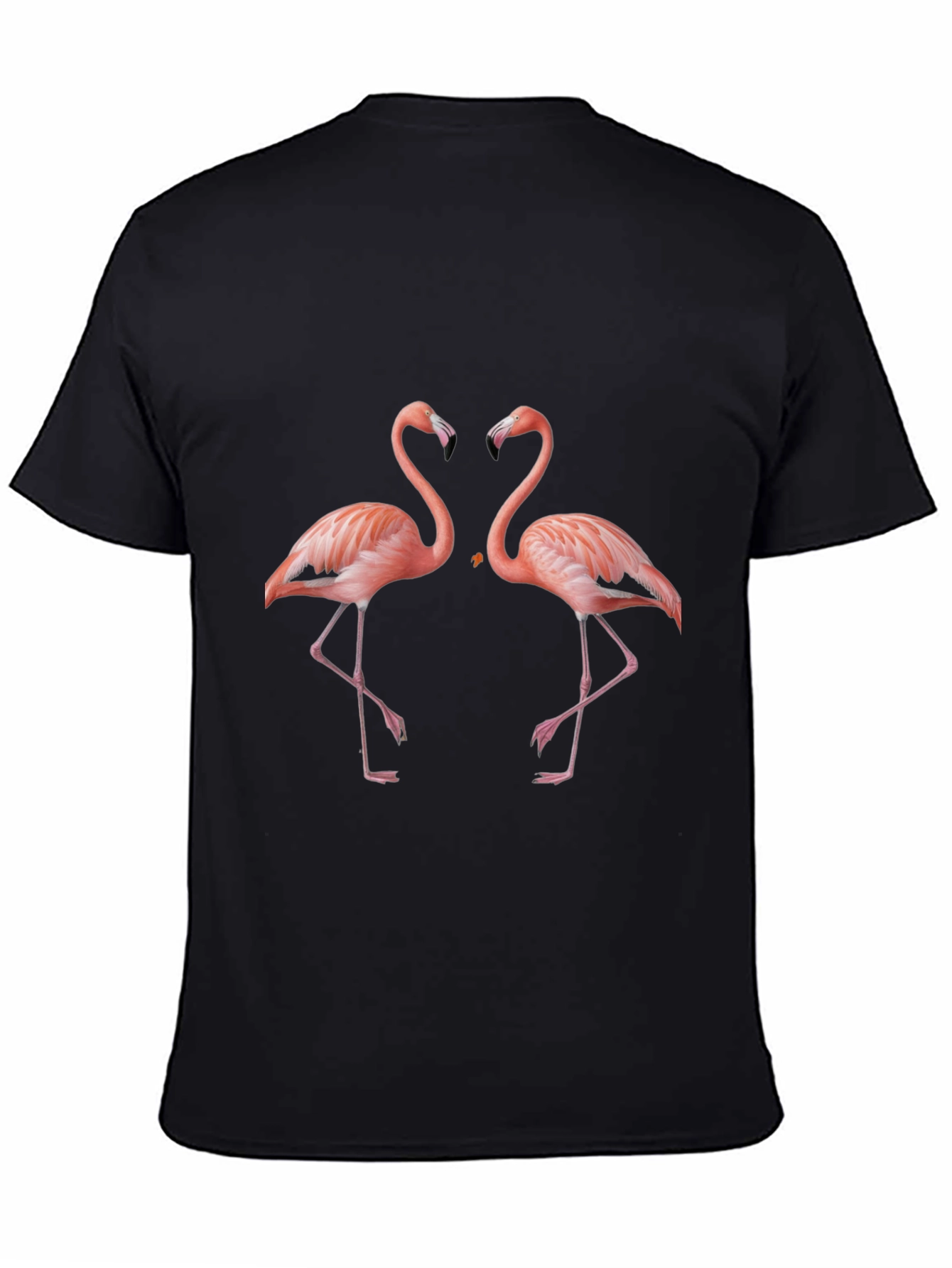 Black Flamingo Love Graphic Tee - Black view 4