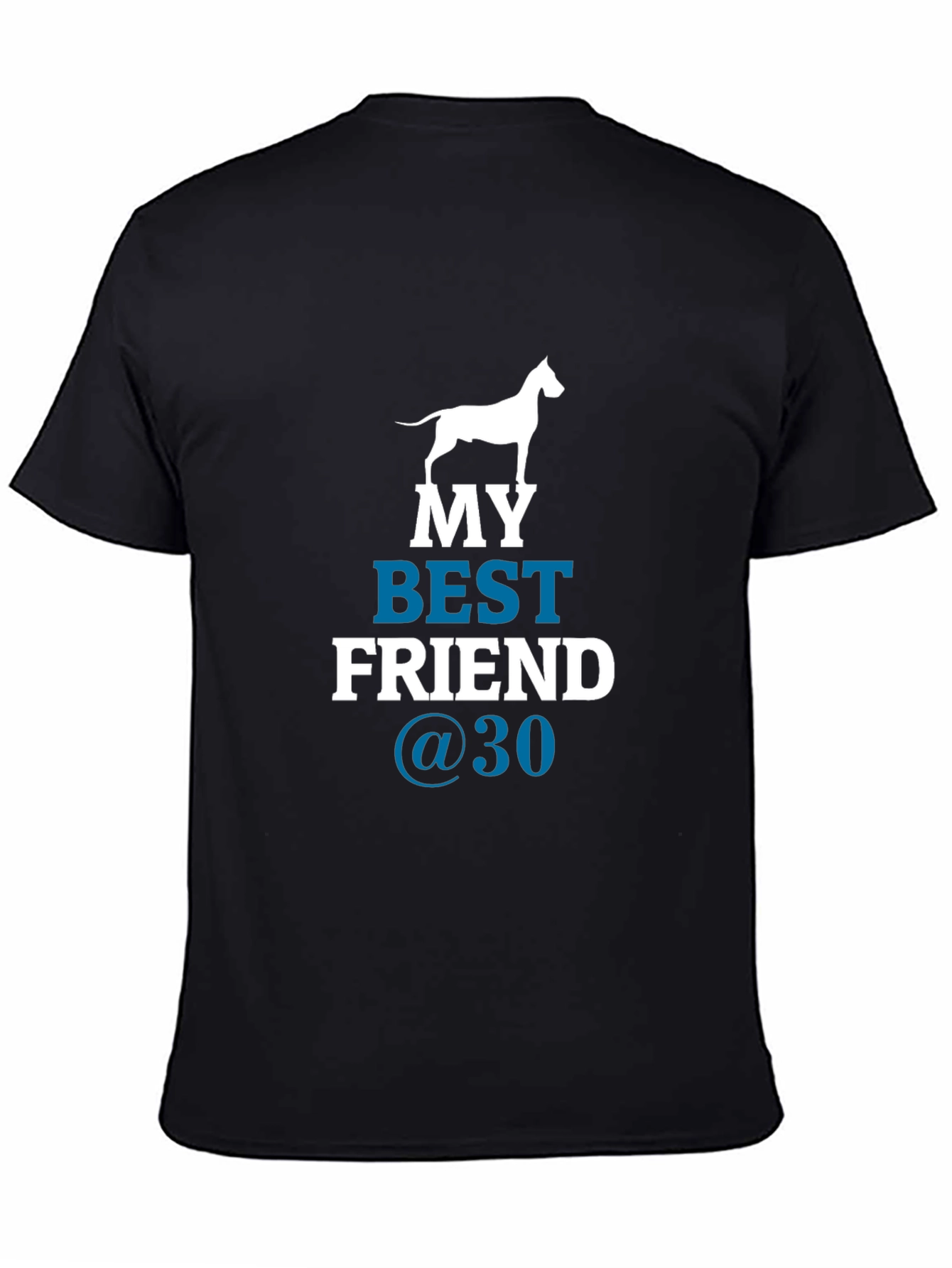 Black My Best Friend Dog Graphic T-Shirt view 4