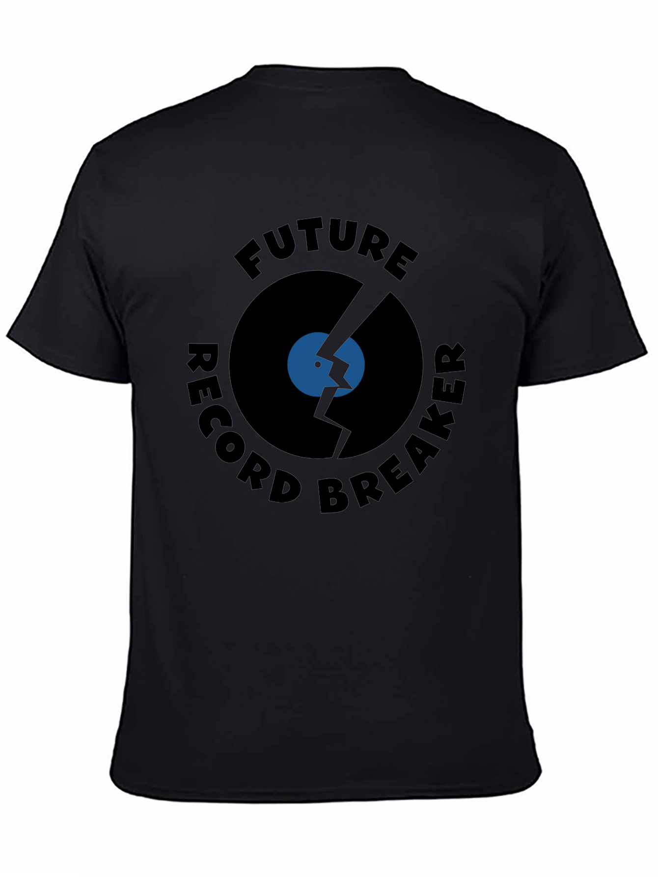 Black Future Record Breaker Black T-Shirt view 4