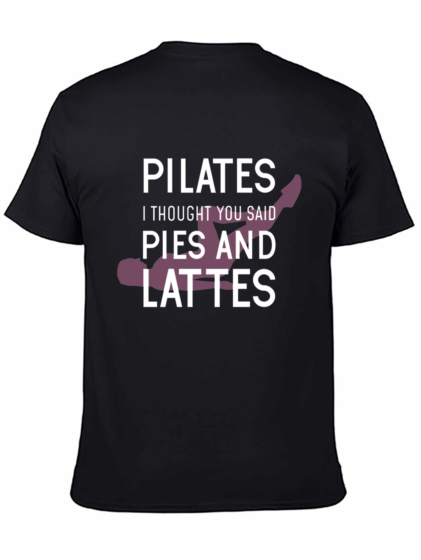 Black Pilates vs. Pies & Lattes Graphic Tee view 4