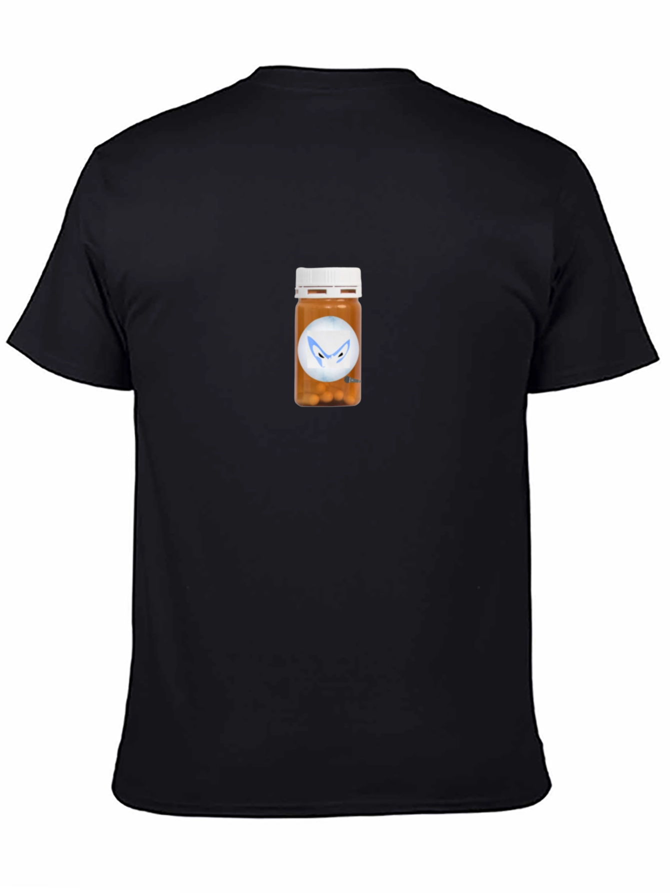 Black Pill Bottle Graphic T-Shirt - Funky Tee view 4