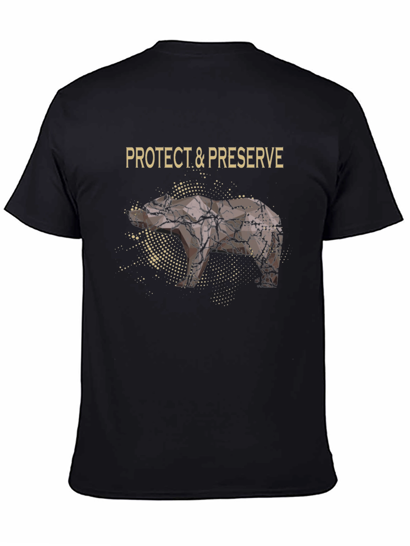 Black Protect & Preserve Nature T-Shirt - Black view 4