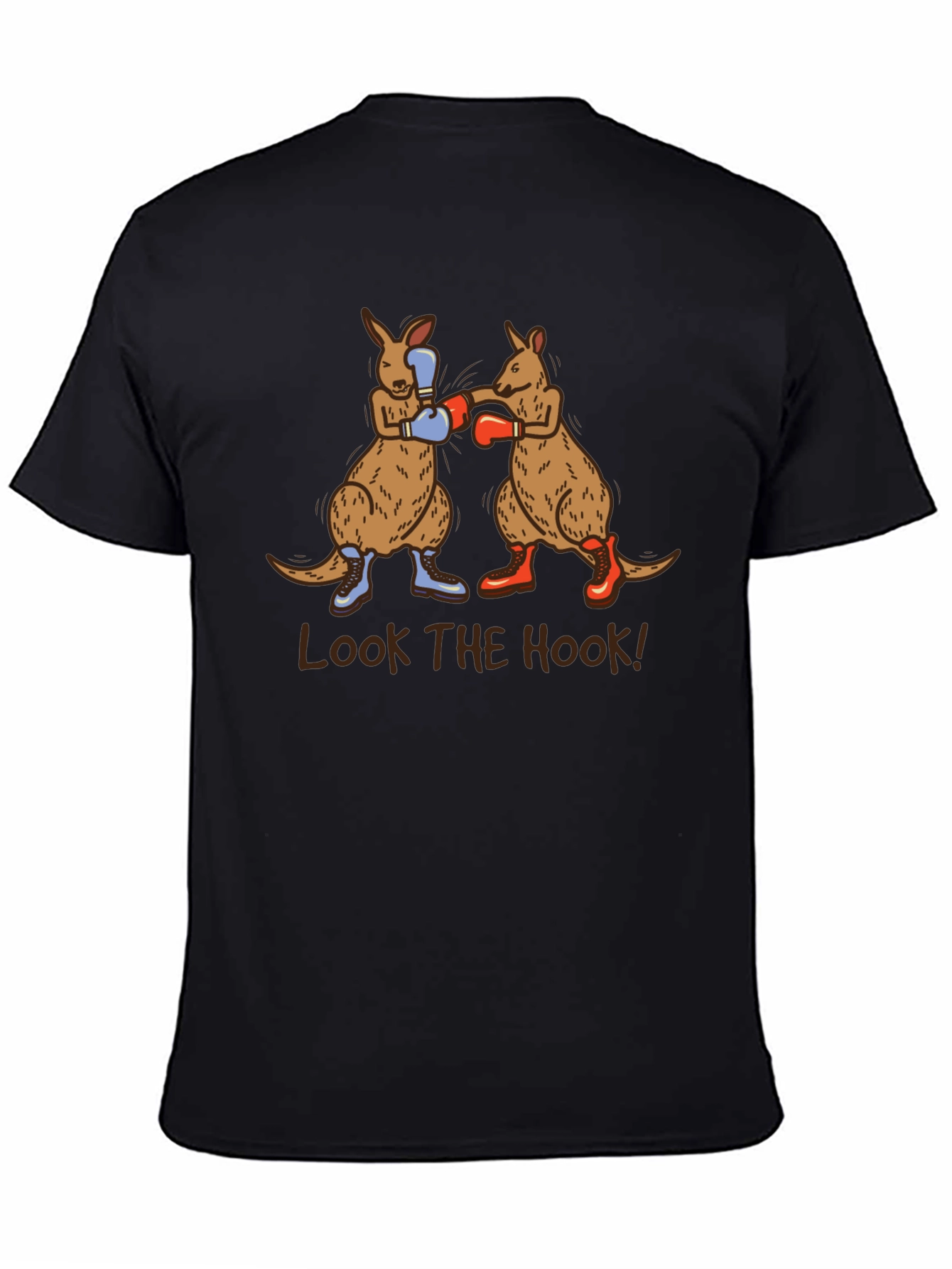 Black Boxing Kangaroos T-Shirt - Look the Hook! view 4