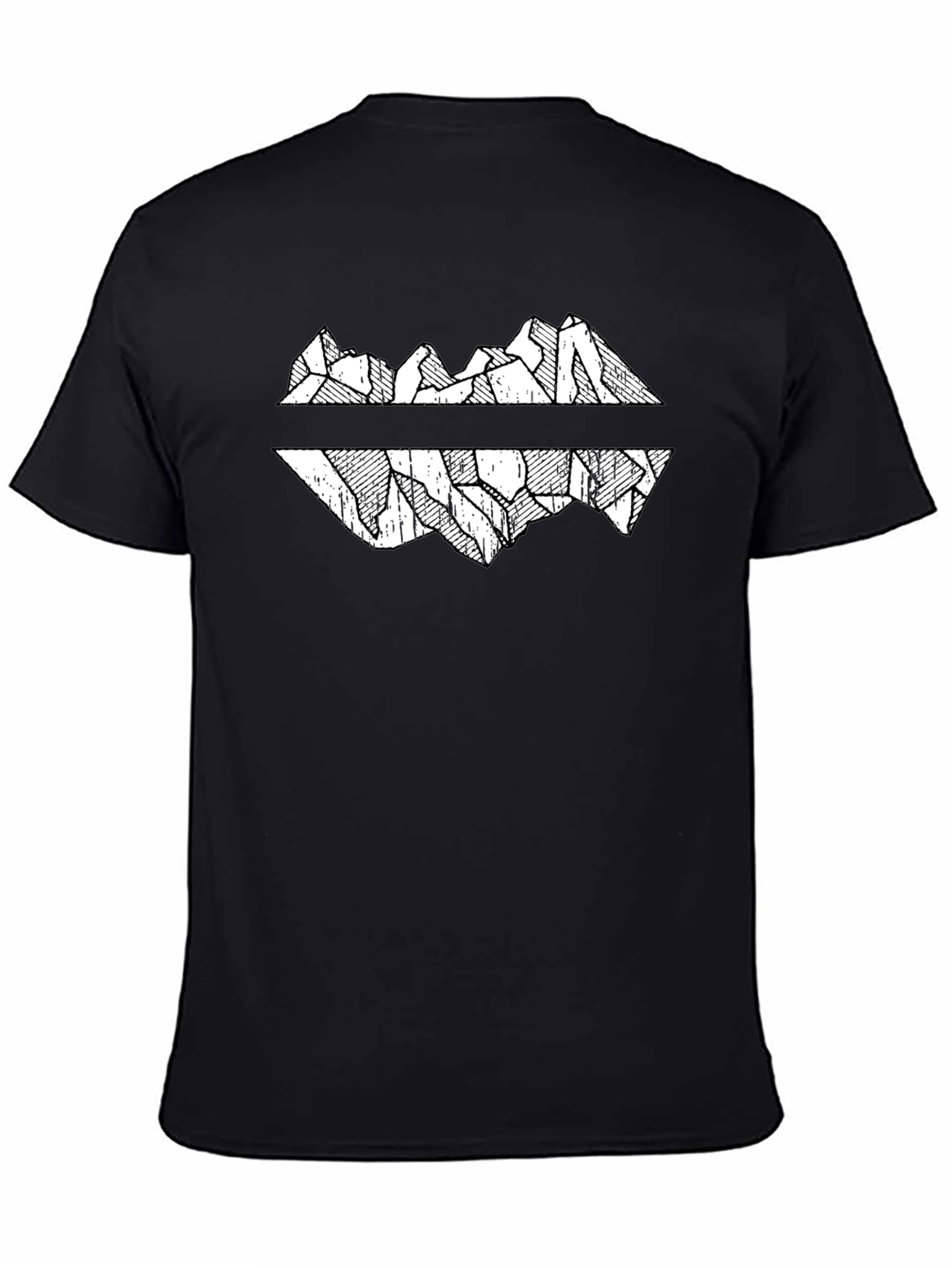 Black Black Mountain Reflection Graphic Tee view 4