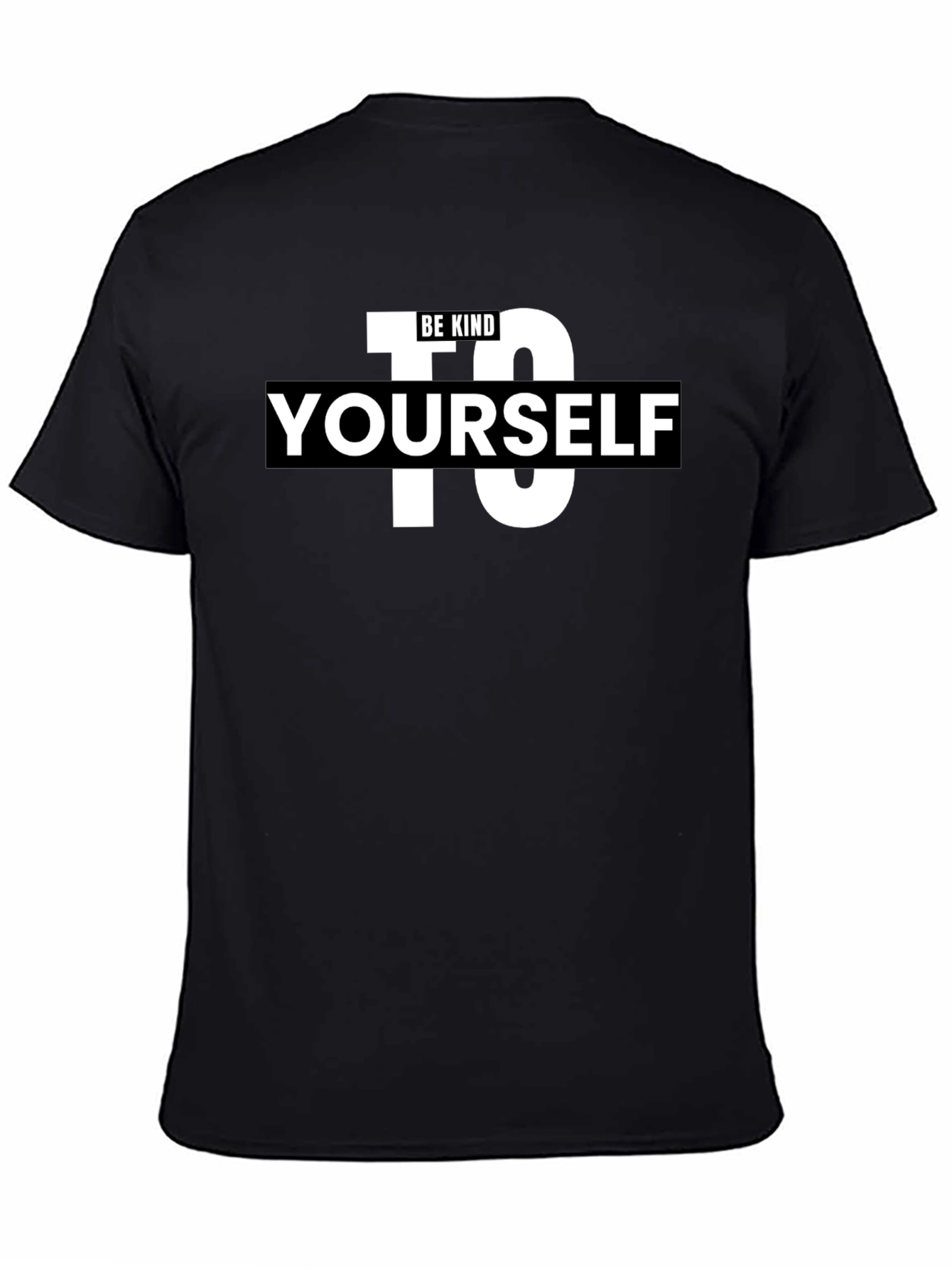 Black Be Kind To Yourself T-Shirt - Black view 4