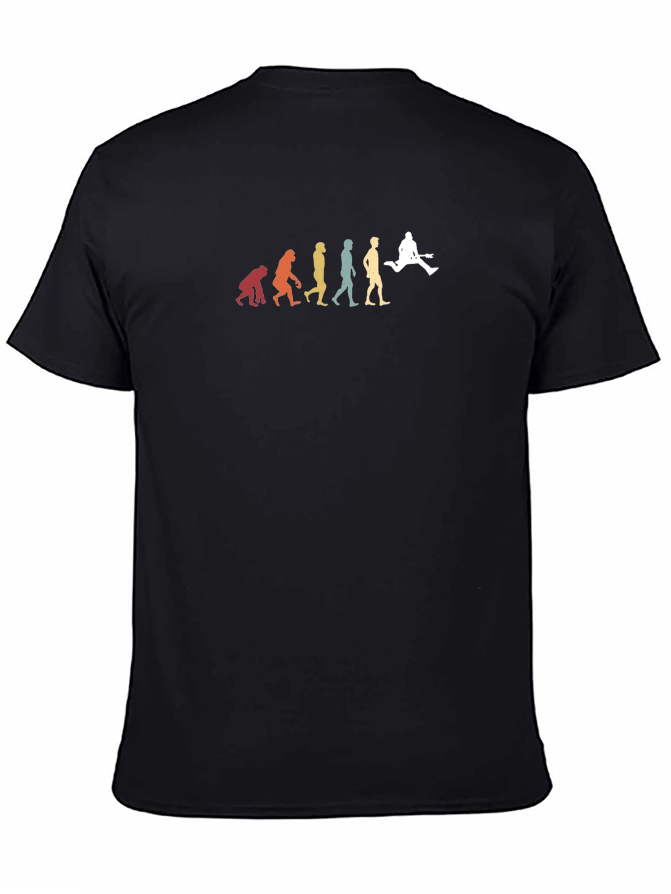 Black Evolution of Guitarist Graphic T-Shirt view 4